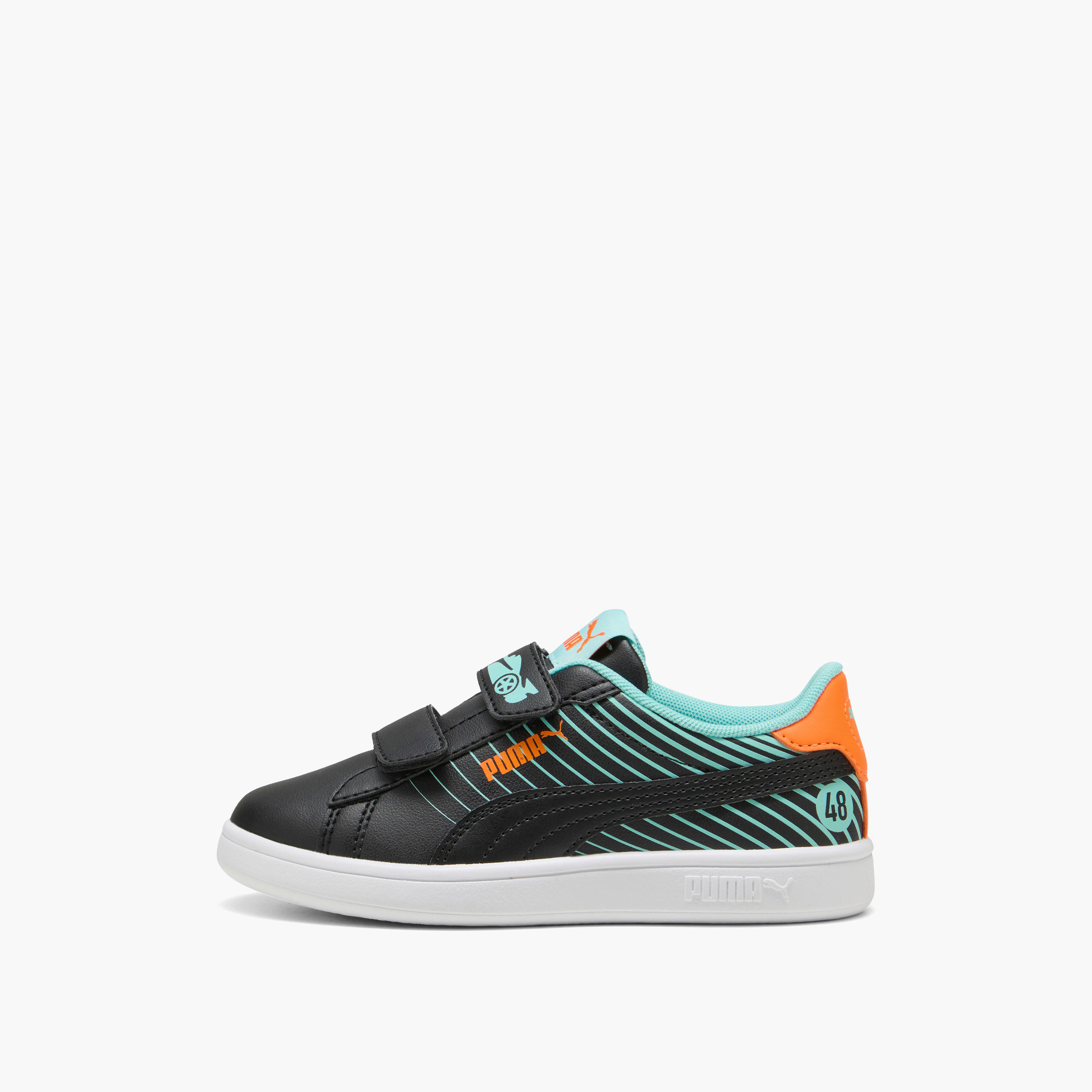 Puma Kids' SMASH 3.0 POISED 2 RACE V PS Sneakers with Hook and Loop Closure - 40065702-boys-shoes-sneakers-image-2