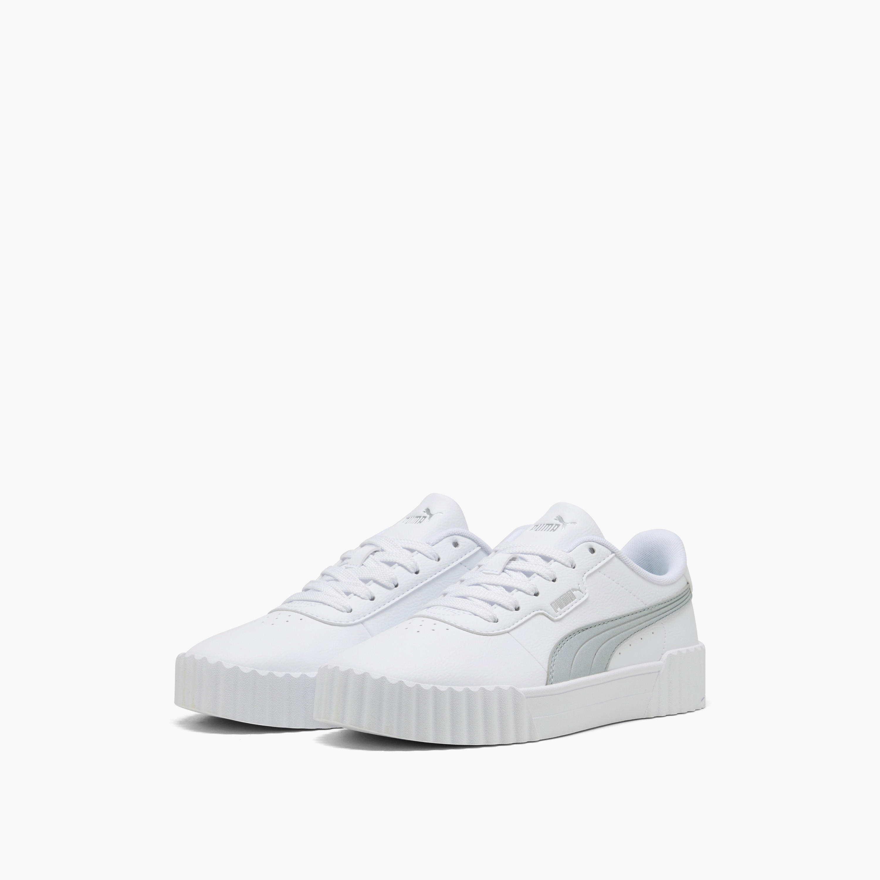 Puma Women's CARINA 3.0 AQUA METALLICS Lace-Up Sneakers - 40072201-women-shoes-sneakers-image-1