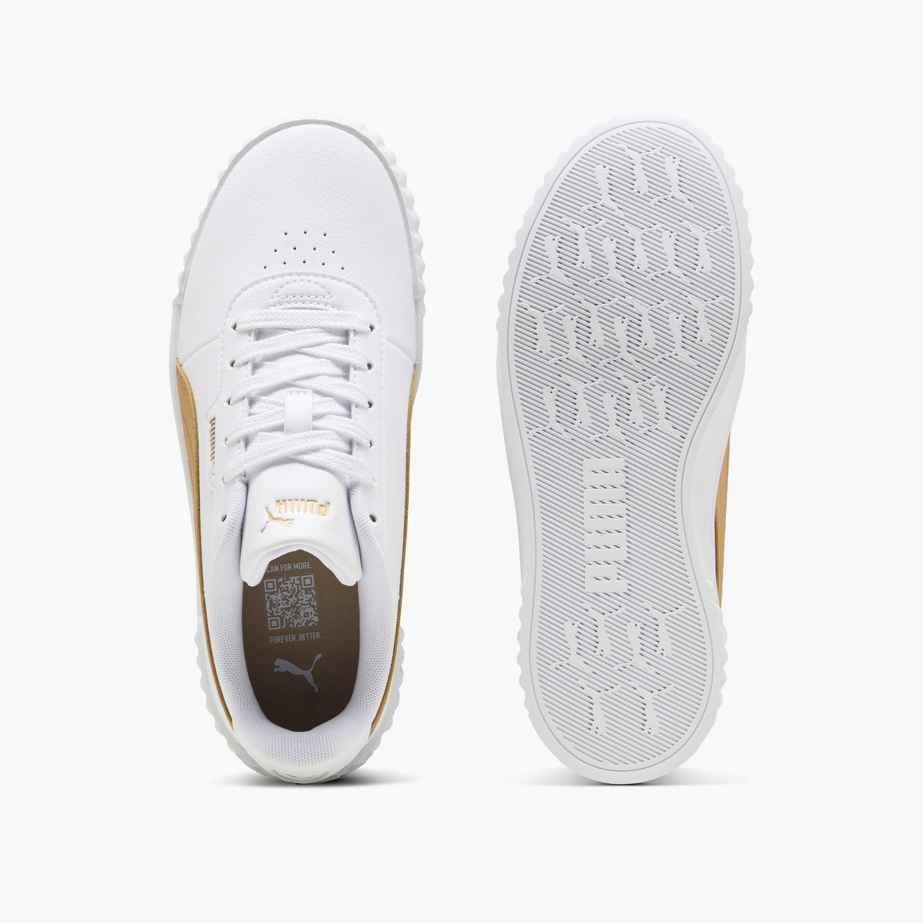Puma Women's CARINA 3.0 AQUA METALLICS Lace-Up Sneakers - 40072202-women-shoes-sneakers-image-4
