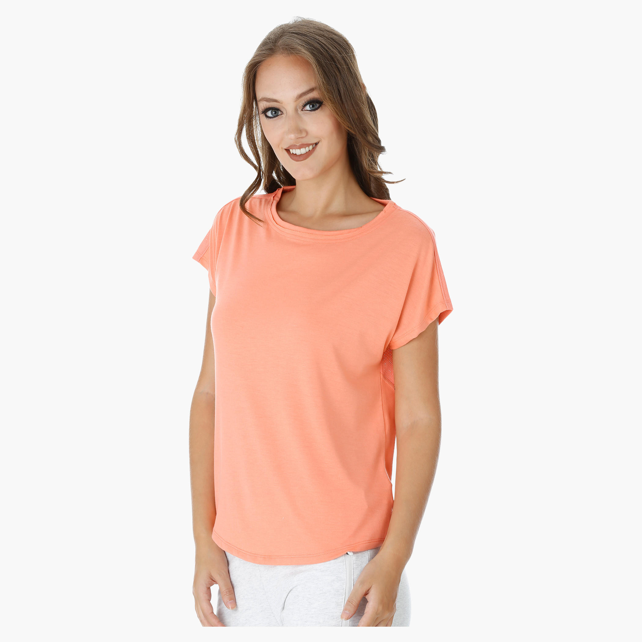 Kappa T-Shirt with Round Neck and Short Sleeves-women-clothing-tshirts-image-3