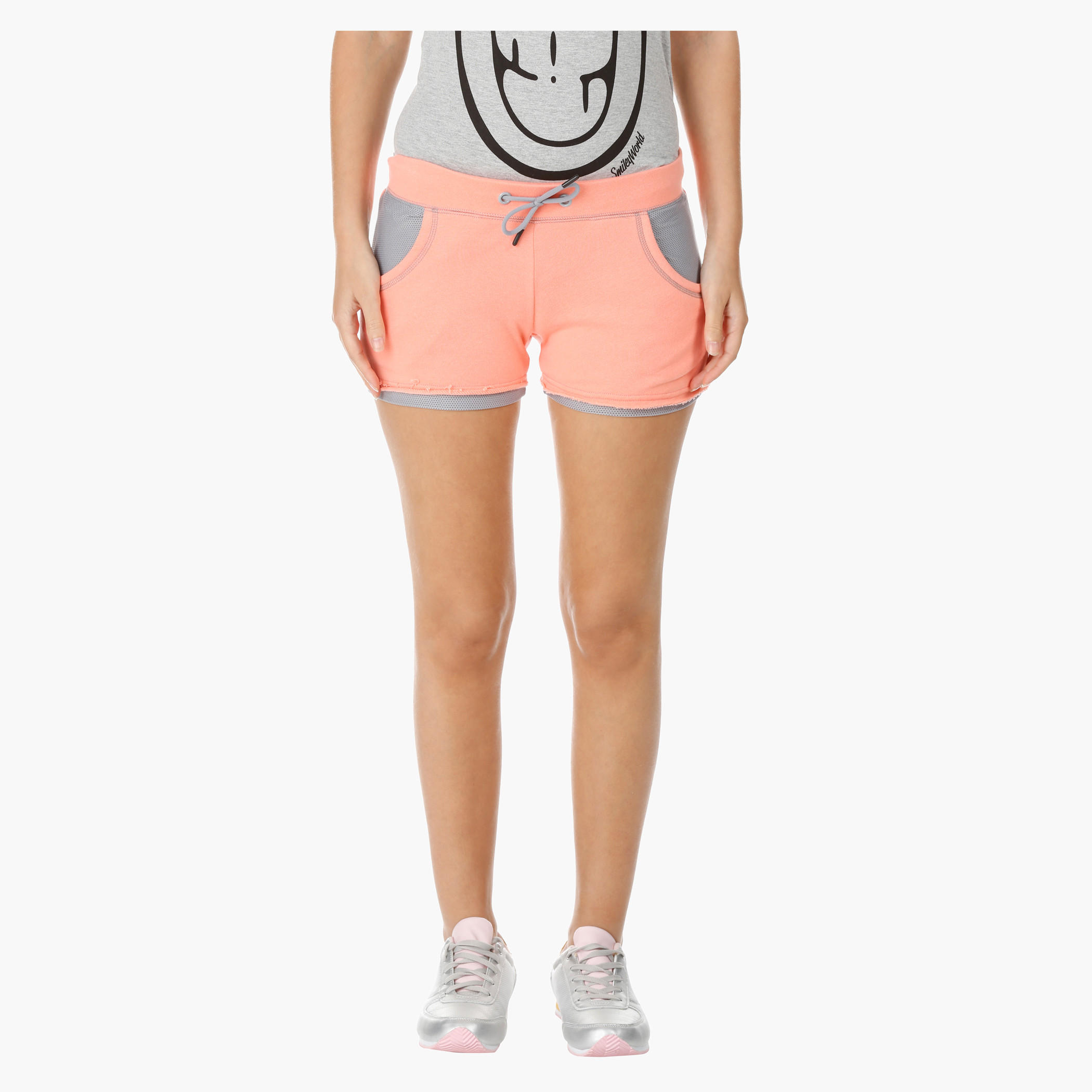 Kappa Melange Shorts-women-clothing-sportswearandactivewear-bottoms-image-5