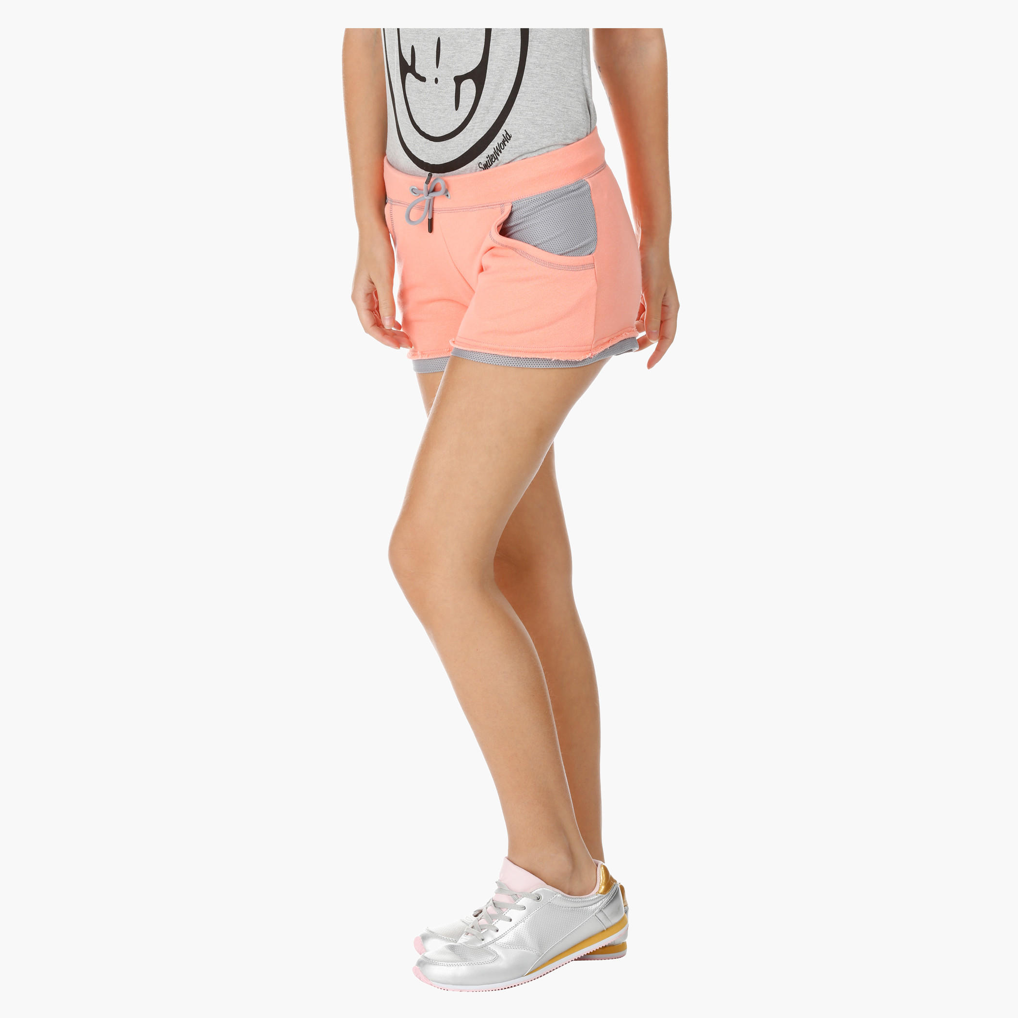 Kappa Melange Shorts-women-clothing-sportswearandactivewear-bottoms-image-3
