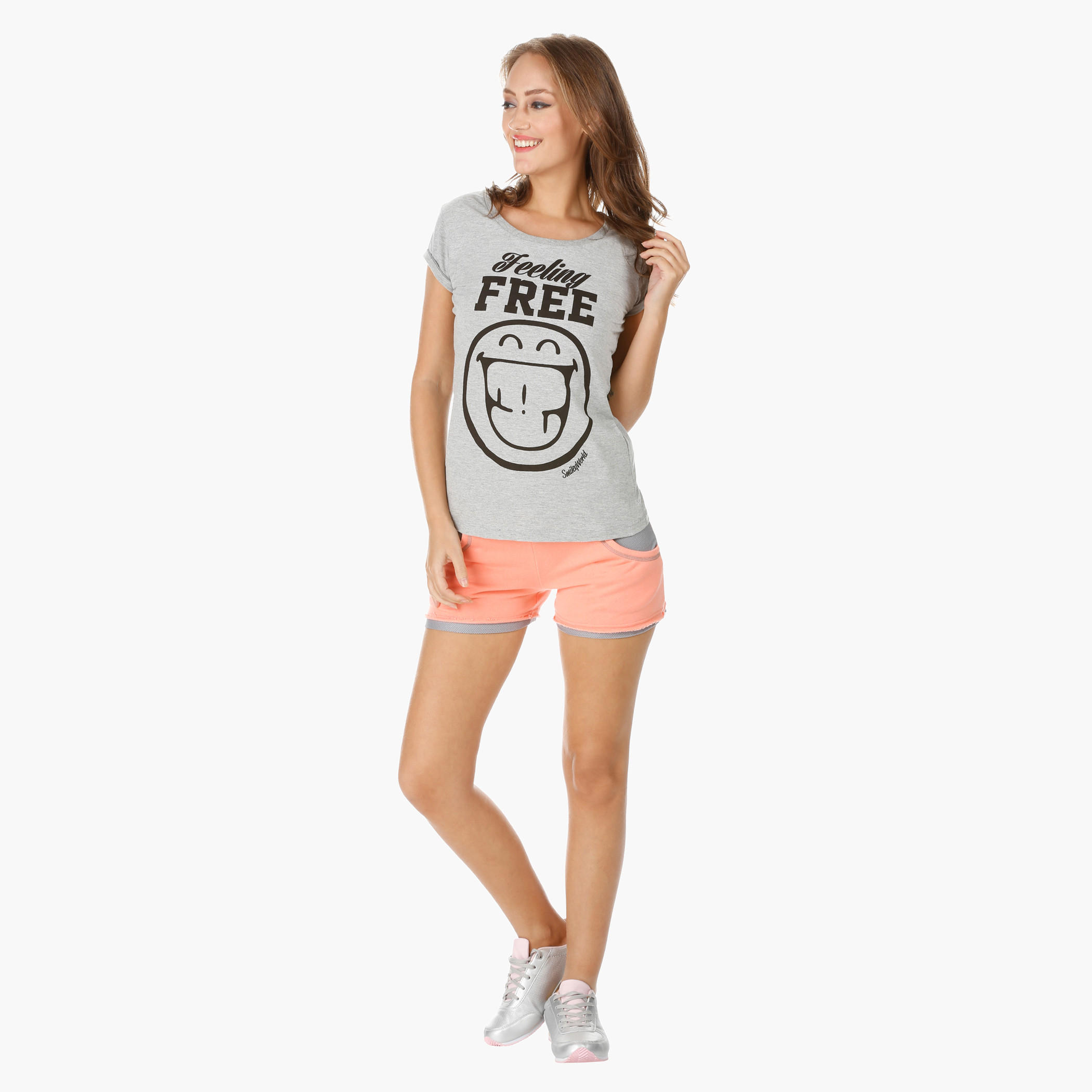 Kappa Melange Shorts-women-clothing-sportswearandactivewear-bottoms-image-1