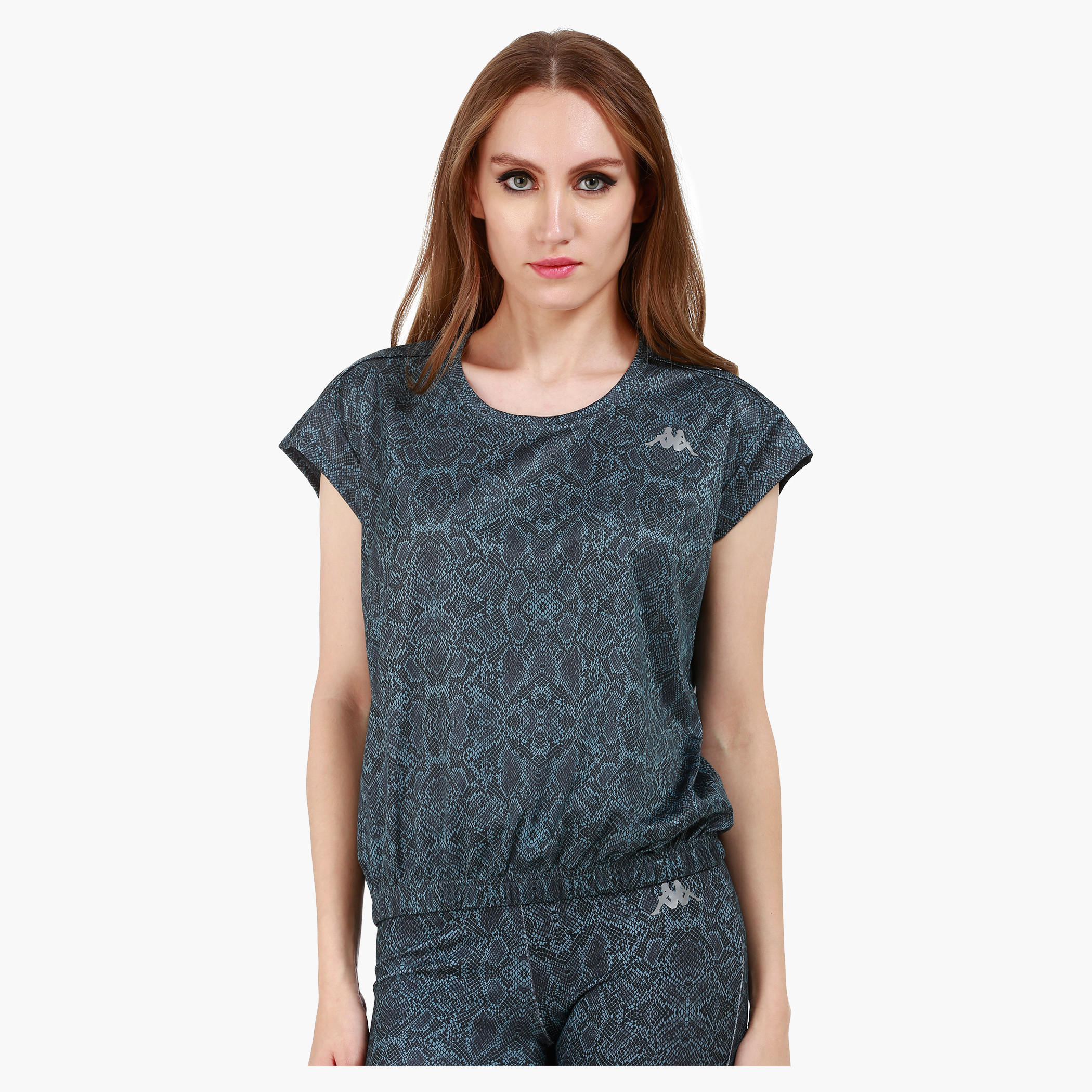 Kappa Printed T-shirt in Regular Fit-women-clothing-sportswearandactivewear-tshirtsandvests-image-1