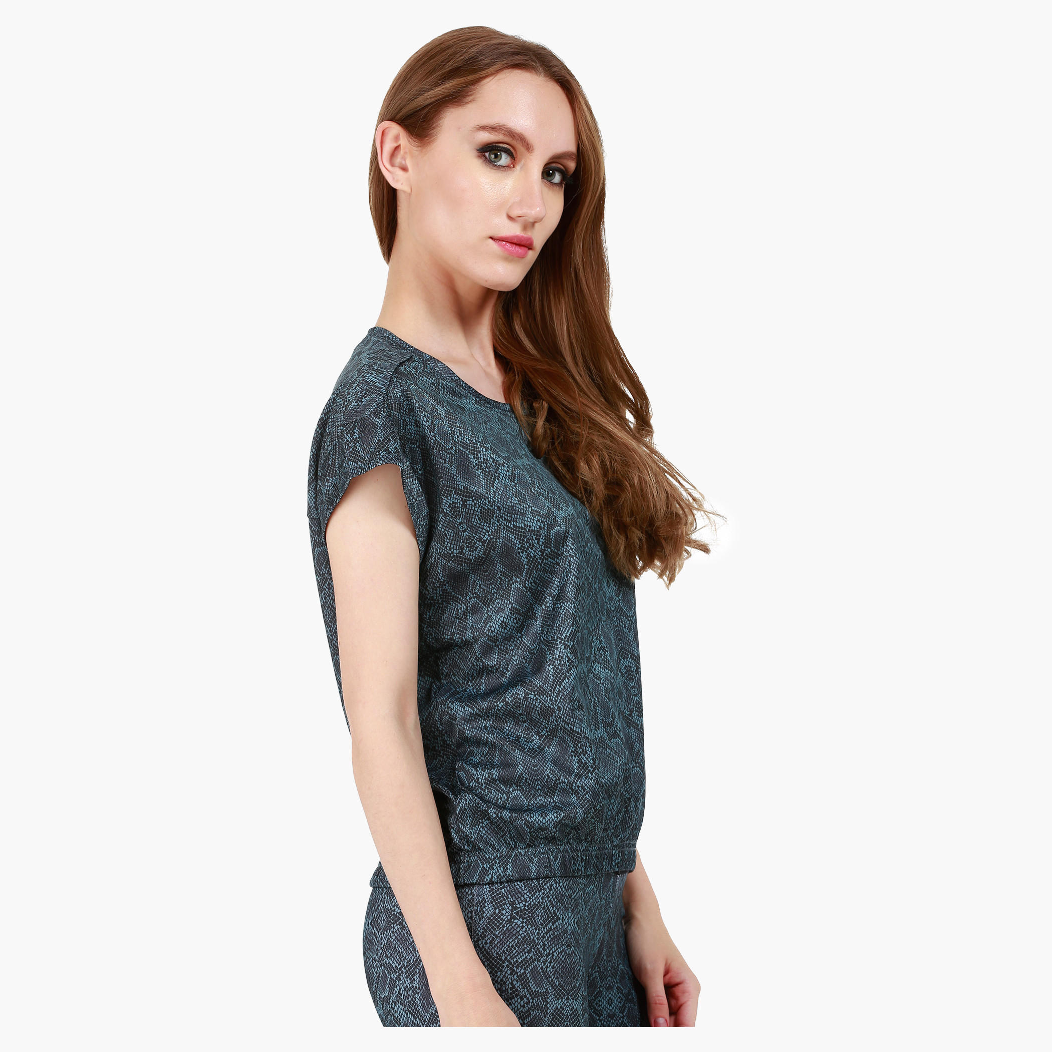 Kappa Printed T-shirt in Regular Fit-women-clothing-sportswearandactivewear-tshirtsandvests-image-3