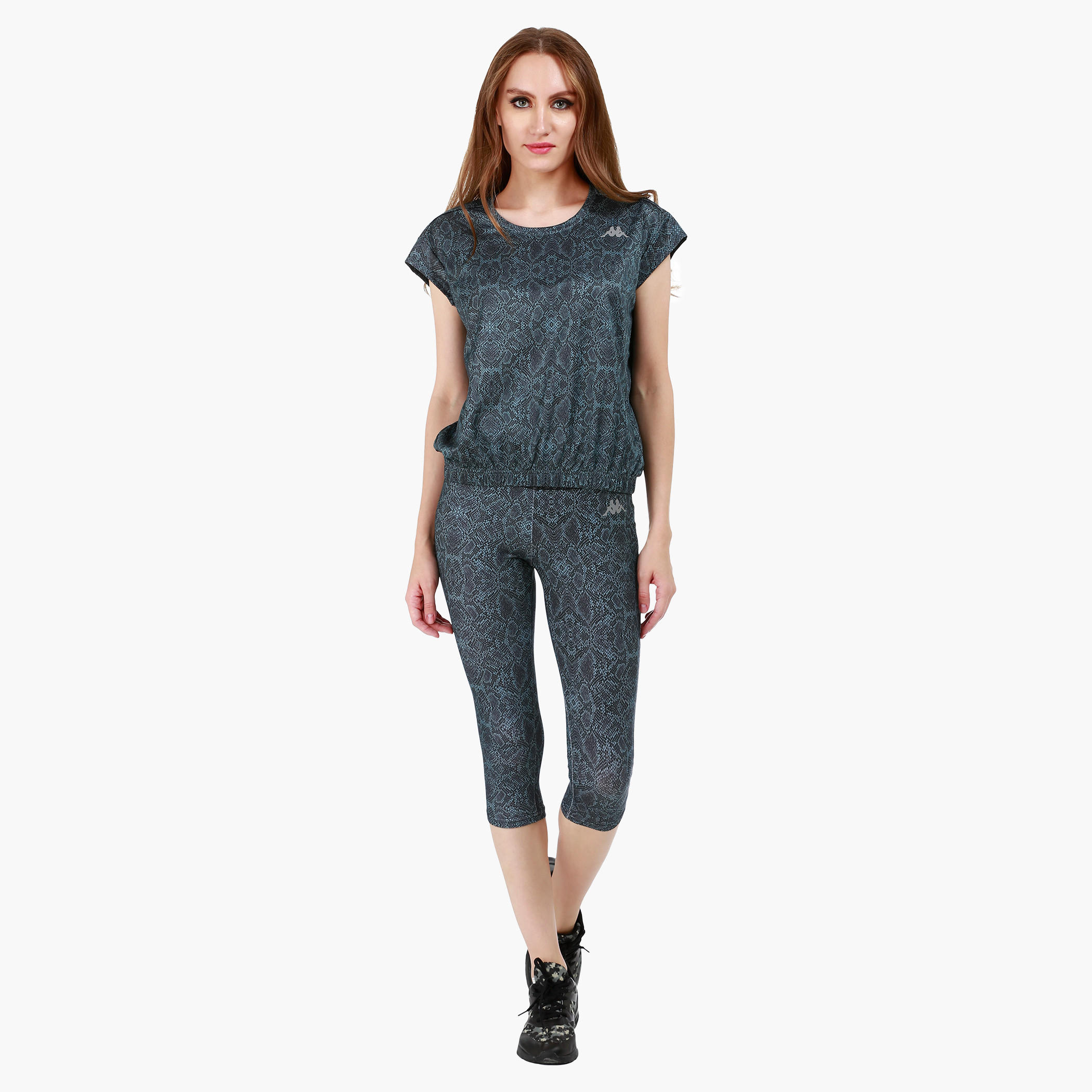 Kappa Printed T-shirt in Regular Fit-women-clothing-sportswearandactivewear-tshirtsandvests-image-5