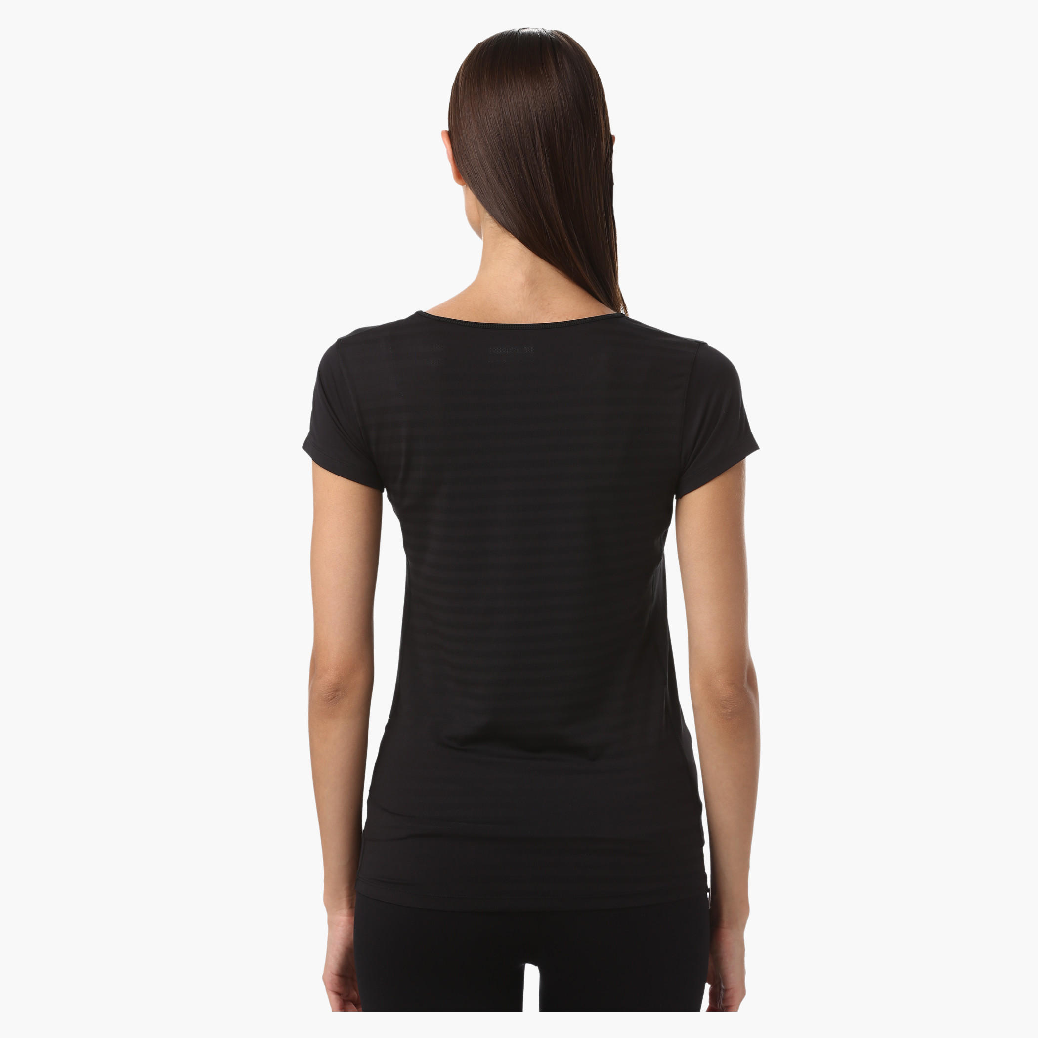 Kappa Round Neck T-Shirt with Jacquard Mesh at the Back and Short Sleeves in Regular Fit-women-clothing-sportswearandactivewear-tshirtsandvests-image-12
