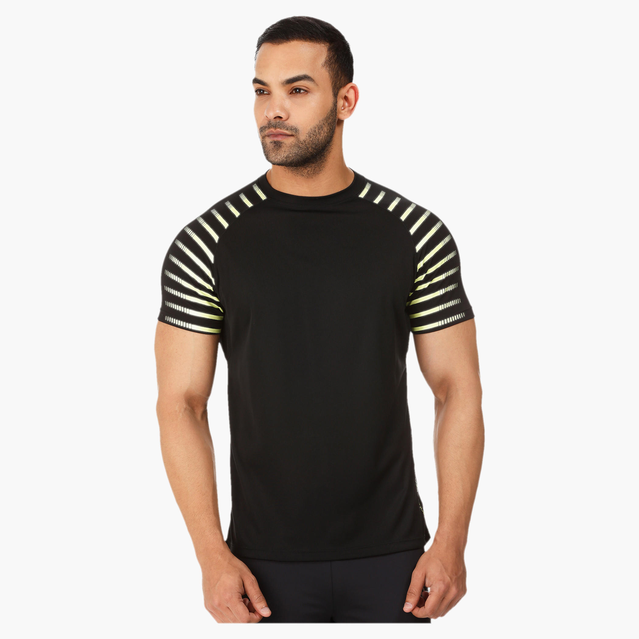 Kappa Printed T-shirt with Mesh Insert-men-clothing-sportswearandactivewear-tshirtsandpolos-image-1