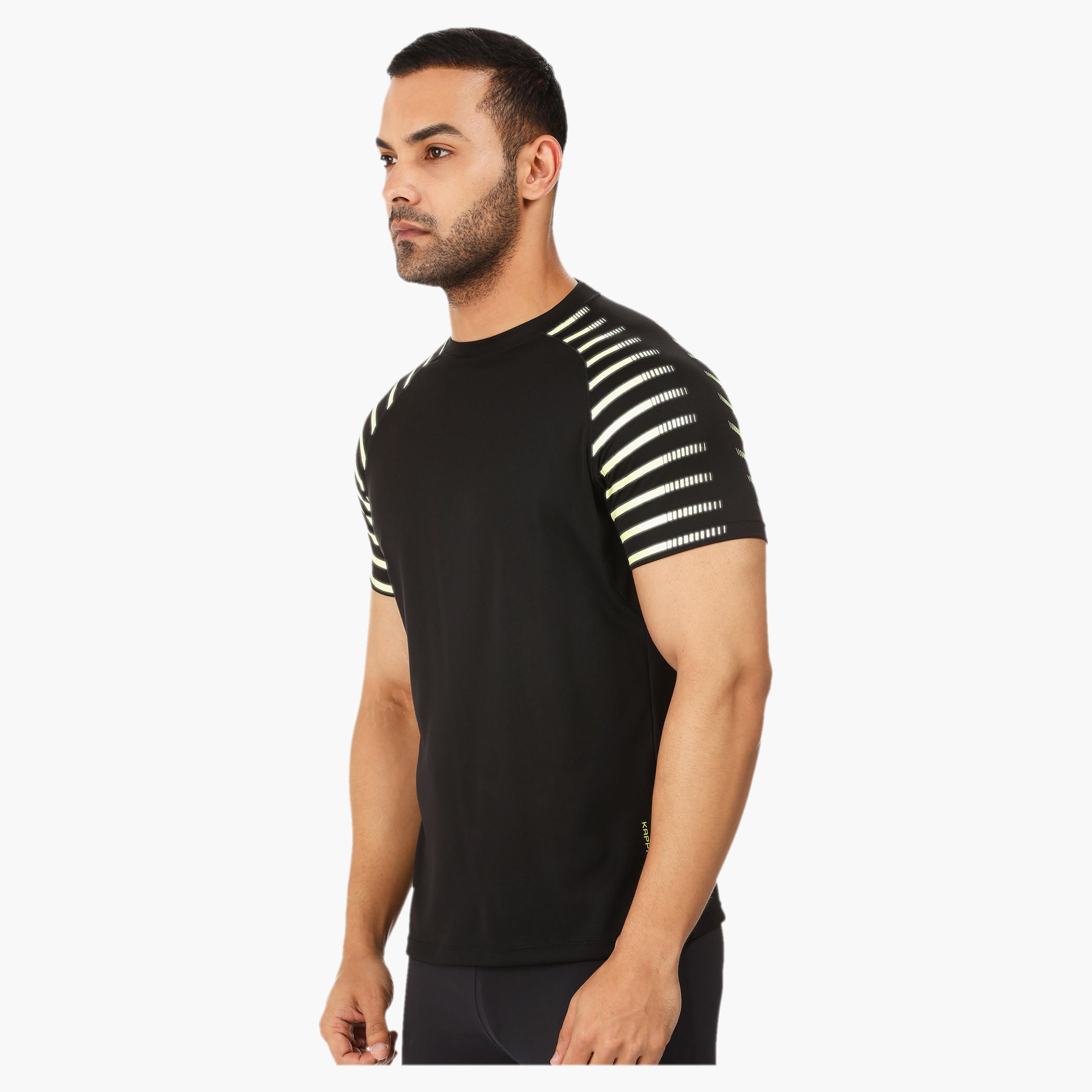 Kappa Printed T-shirt with Mesh Insert-men-clothing-sportswearandactivewear-tshirtsandpolos-image-3