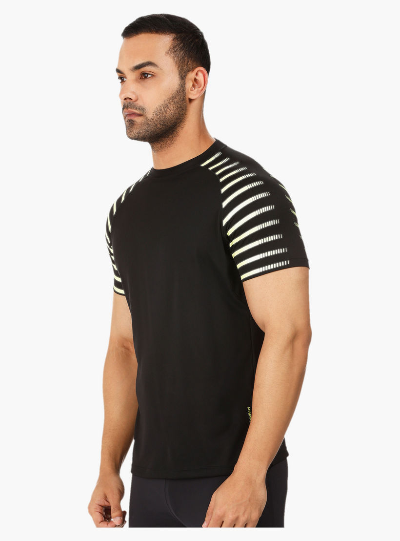 Kappa Printed T-shirt with Mesh Insert-men-clothing-sportswearandactivewear-tshirtsandpolos-image-3