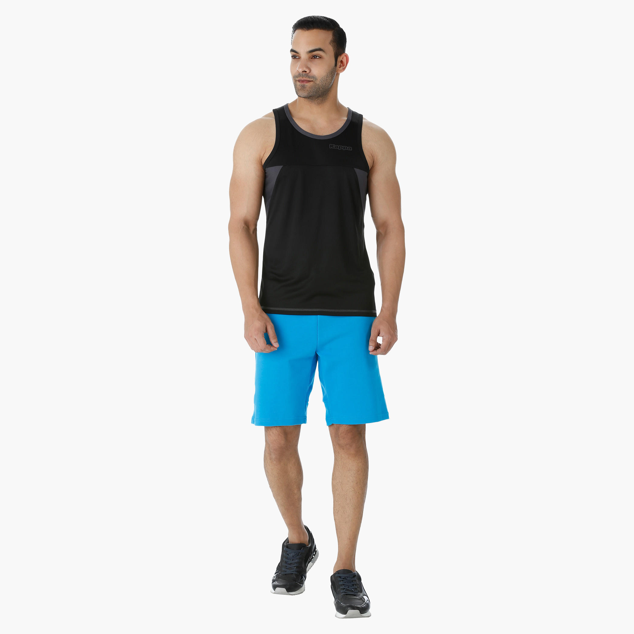Kappa Sleeveless T-shirt with Round Neck and Mesh Insert-men-clothing-sportswearandactivewear-tshirtsandpolos-image-5