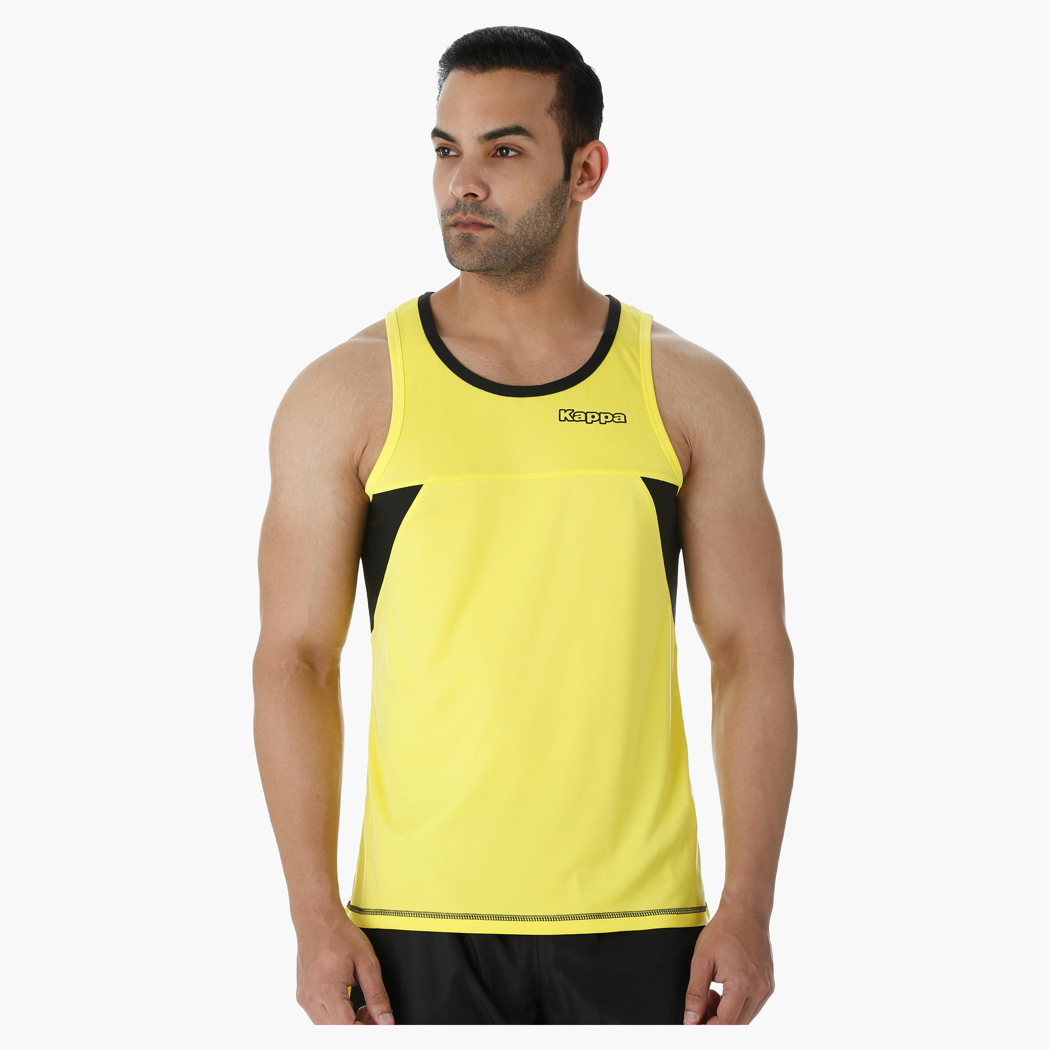 Kappa Sleeveless T-shirt with Round Neck and Mesh Insert-men-clothing-sportswearandactivewear-tshirtsandpolos-image-6