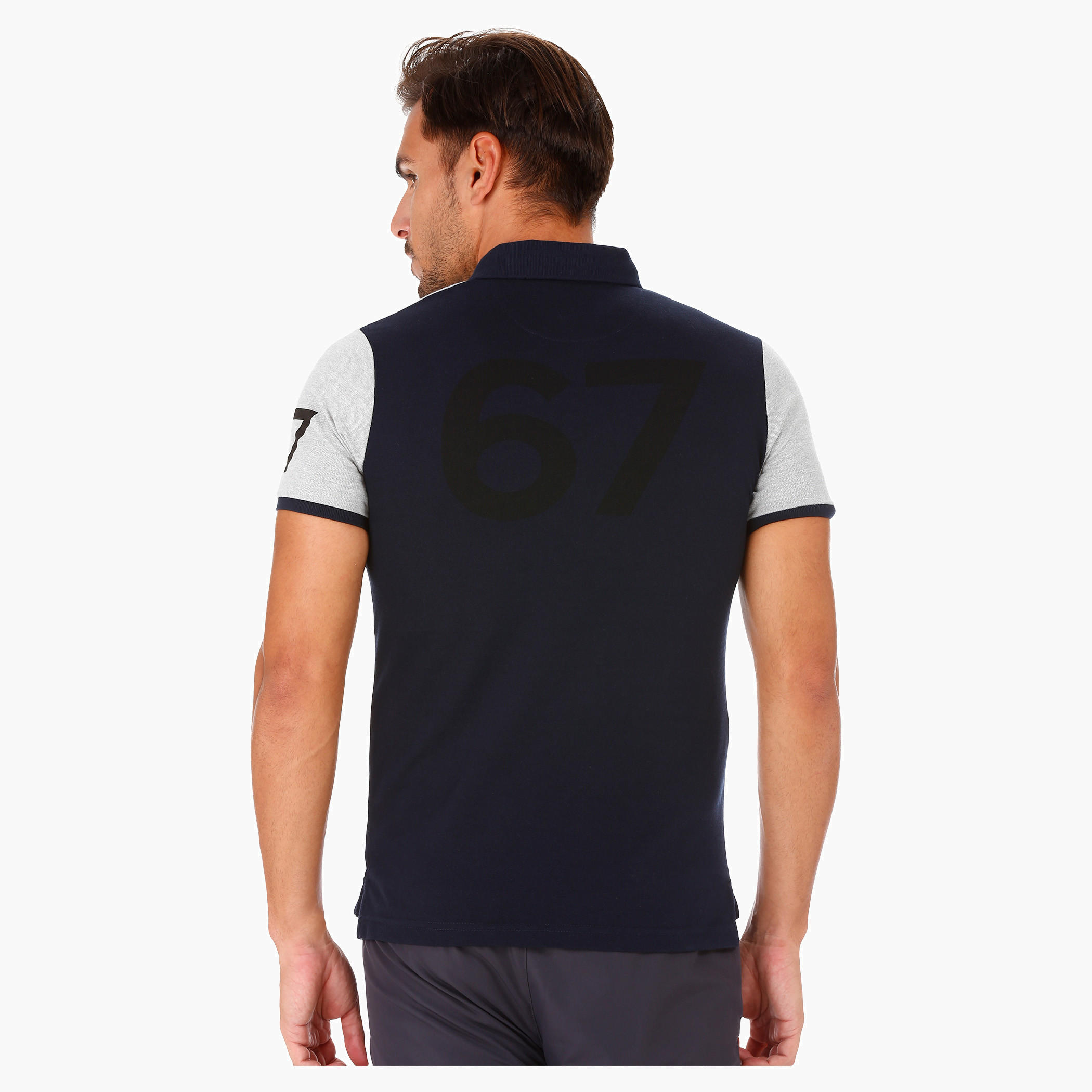 Kappa Cut and Sew T-Shirt with Polo Neck and Short Sleeves-men-clothing-sportswearandactivewear-tshirtsandpolos-image-2