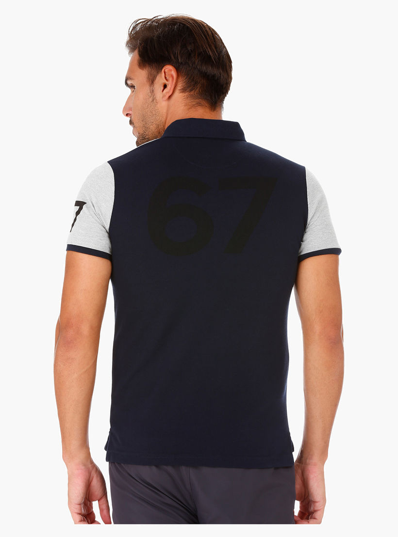 Kappa Cut and Sew T-Shirt with Polo Neck and Short Sleeves-men-clothing-sportswearandactivewear-tshirtsandpolos-image-2