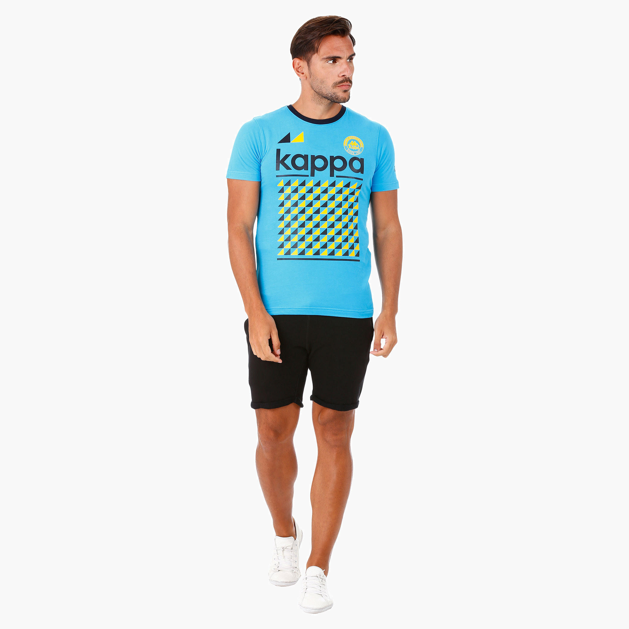 Kappa Printed Cotton T-Shirt in and Short Sleeves-men-clothing-sportswearandactivewear-tshirtsandpolos-image-5