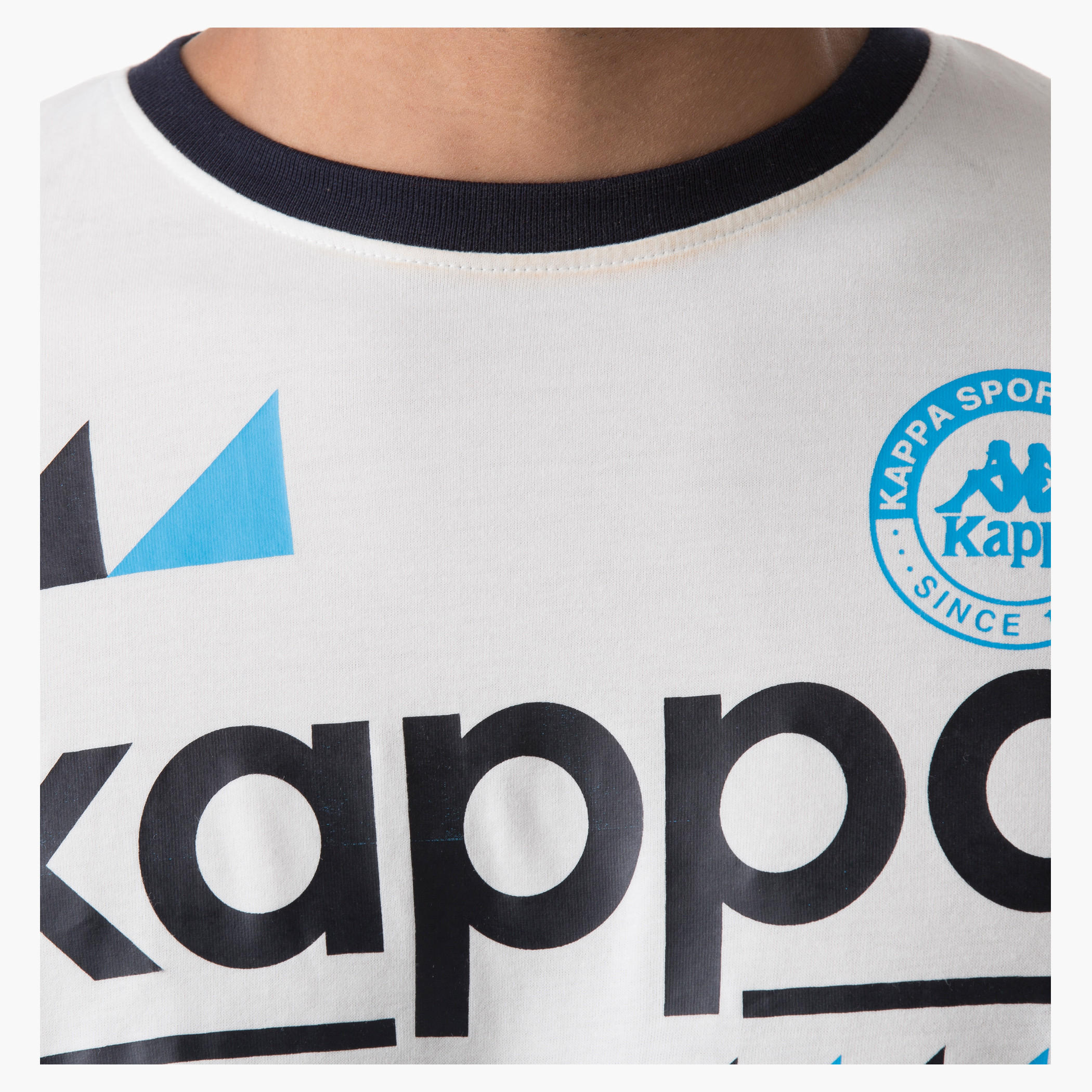 Kappa Graphic Print Cotton T-Shirt with Round Neck and Short Sleeves-men-clothing-tshirtsandpolos-tshirts-image-4