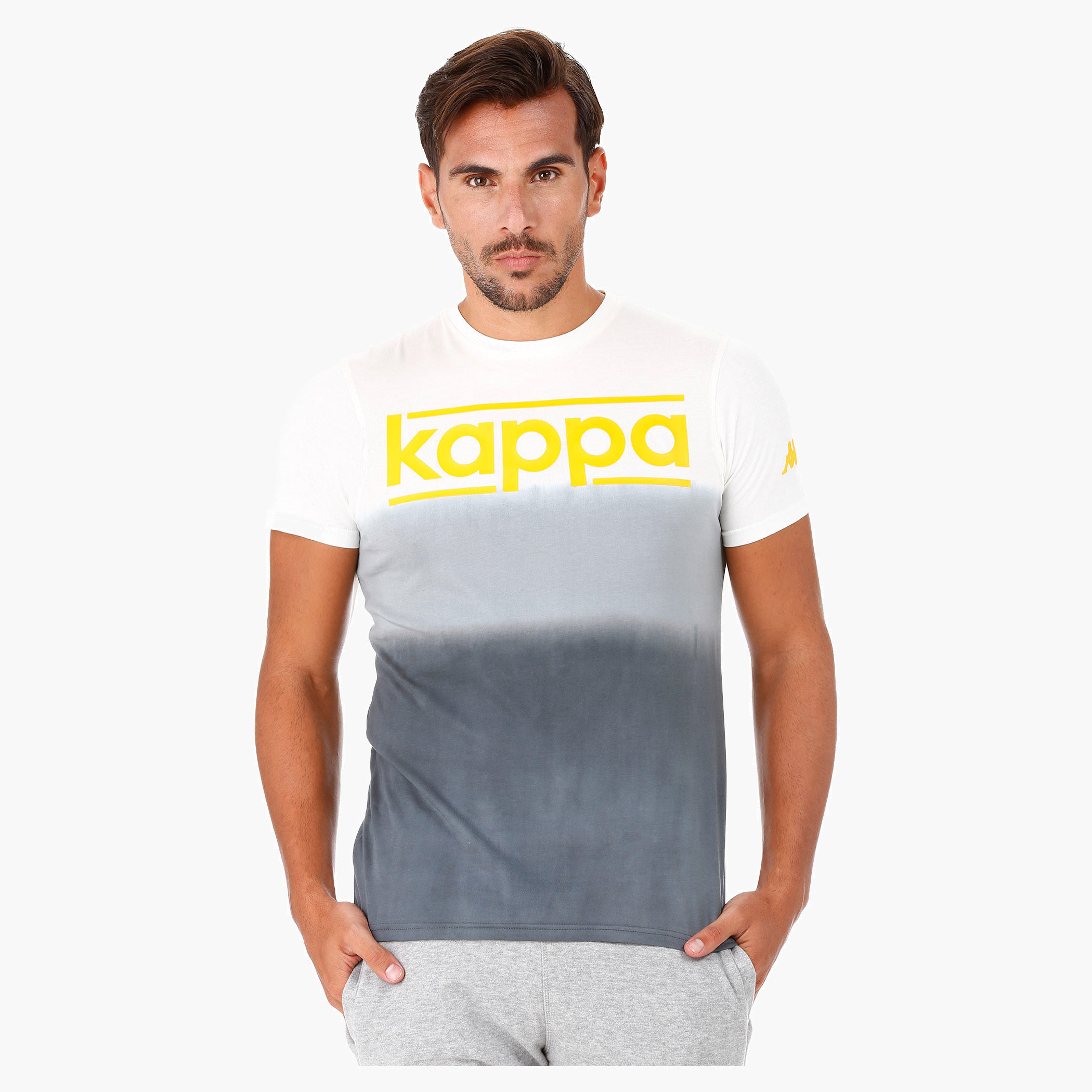 Kappa Ombre Cotton T-Shirt with Crew Neck and Short Sleeves-men-clothing-sportswearandactivewear-tshirtsandpolos-image-6