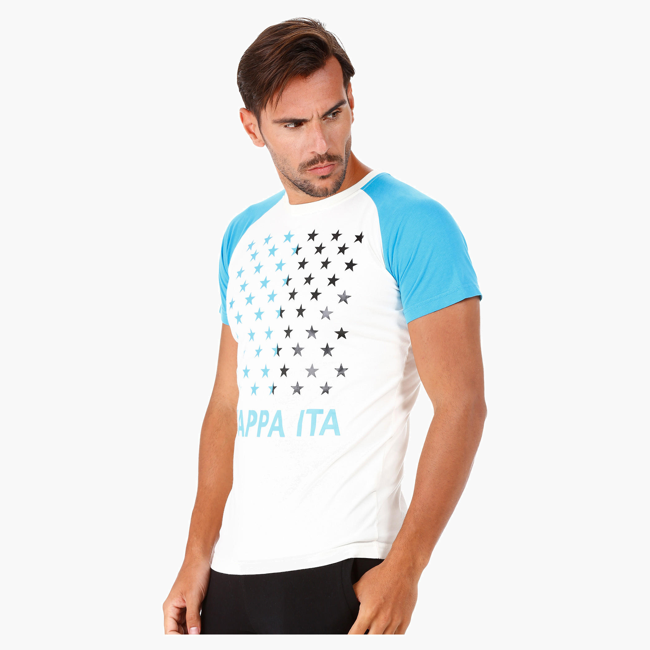 Kappa Printed Cotton T-Shirt with Crew Neck and Short Sleeves-men-clothing-sportswearandactivewear-tshirtsandpolos-image-3