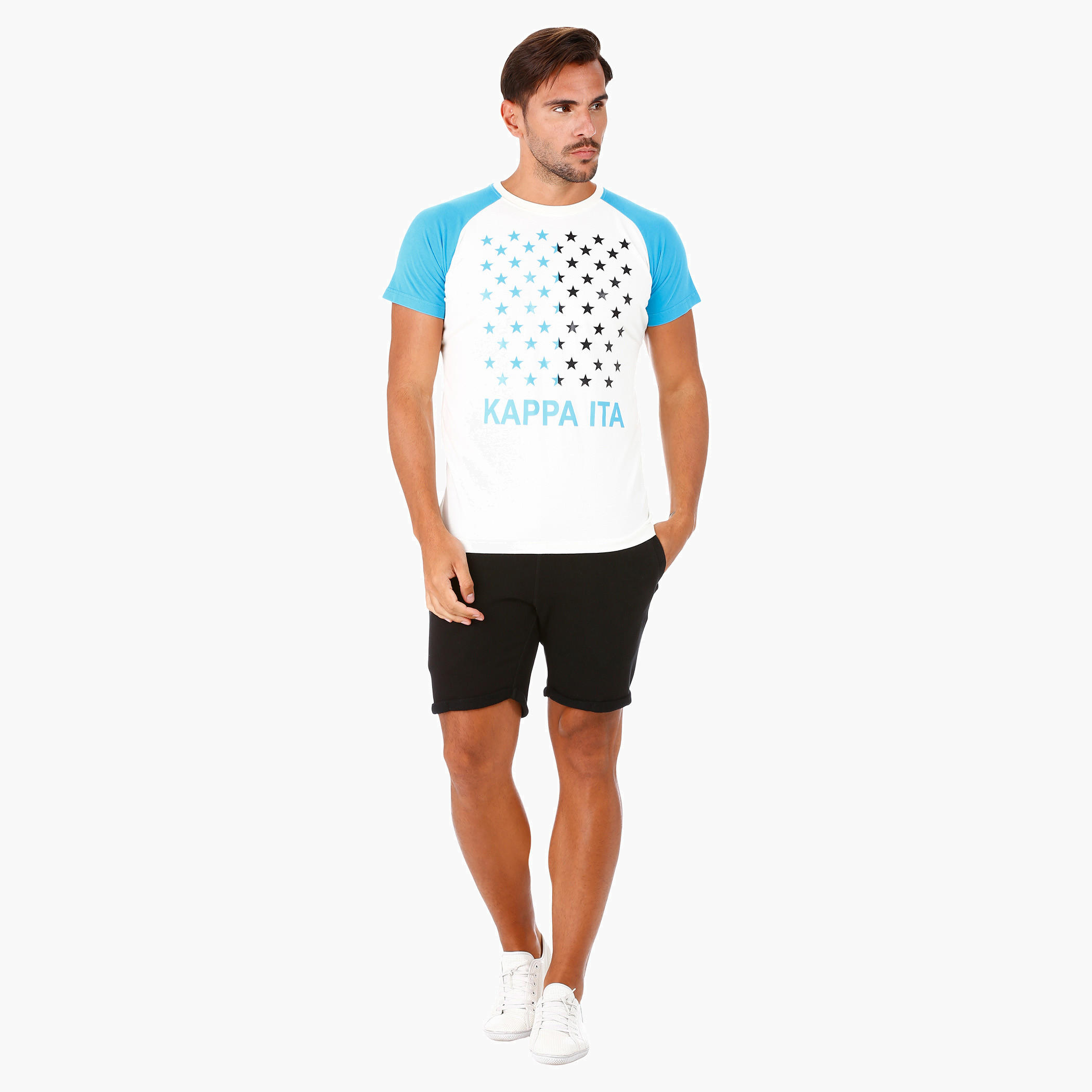 Kappa Printed Cotton T-Shirt with Crew Neck and Short Sleeves-men-clothing-sportswearandactivewear-tshirtsandpolos-image-5