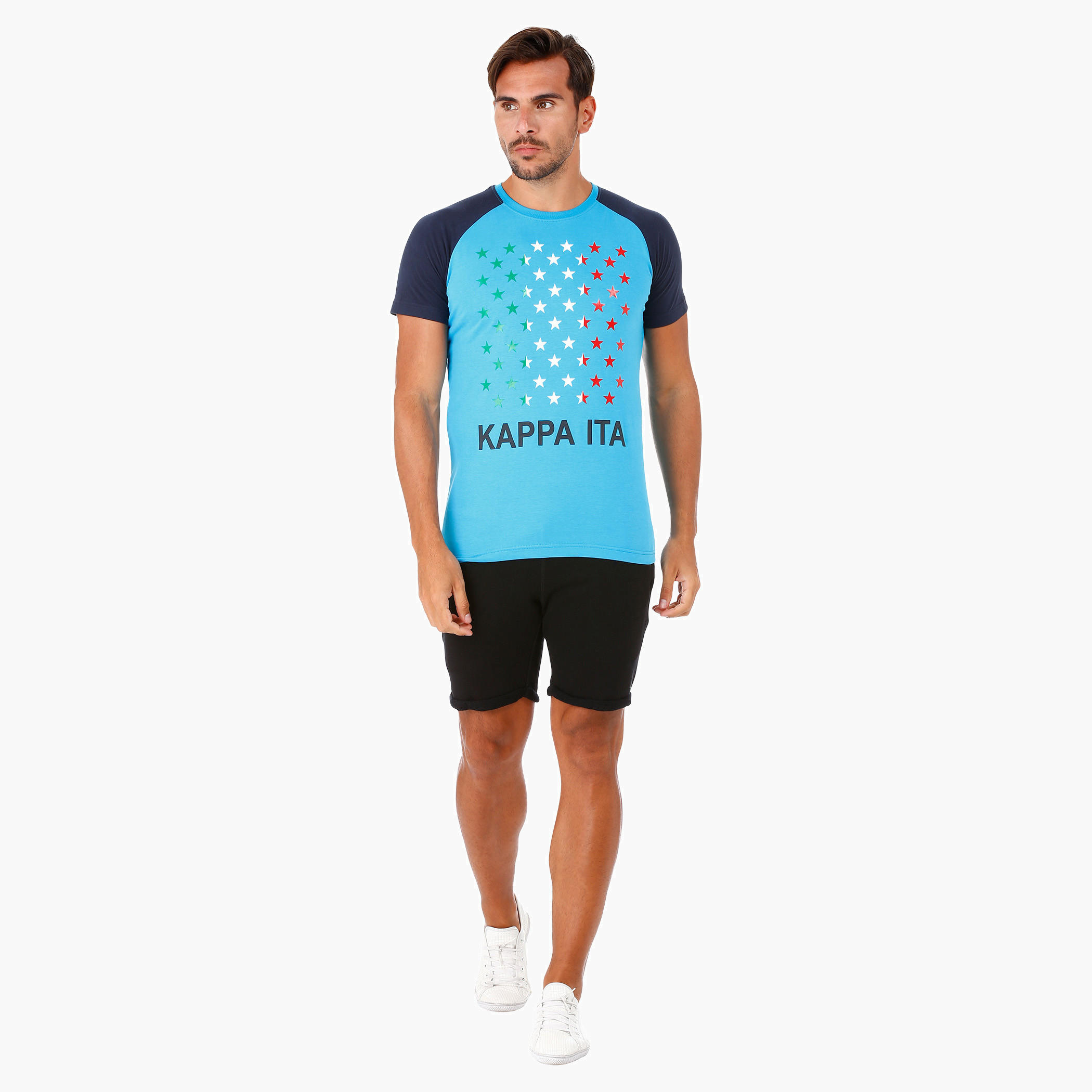 Kappa Printed Cotton T-Shirt with Crew Neck and Short Sleeves-men-clothing-sportswearandactivewear-tshirtsandpolos-image-10