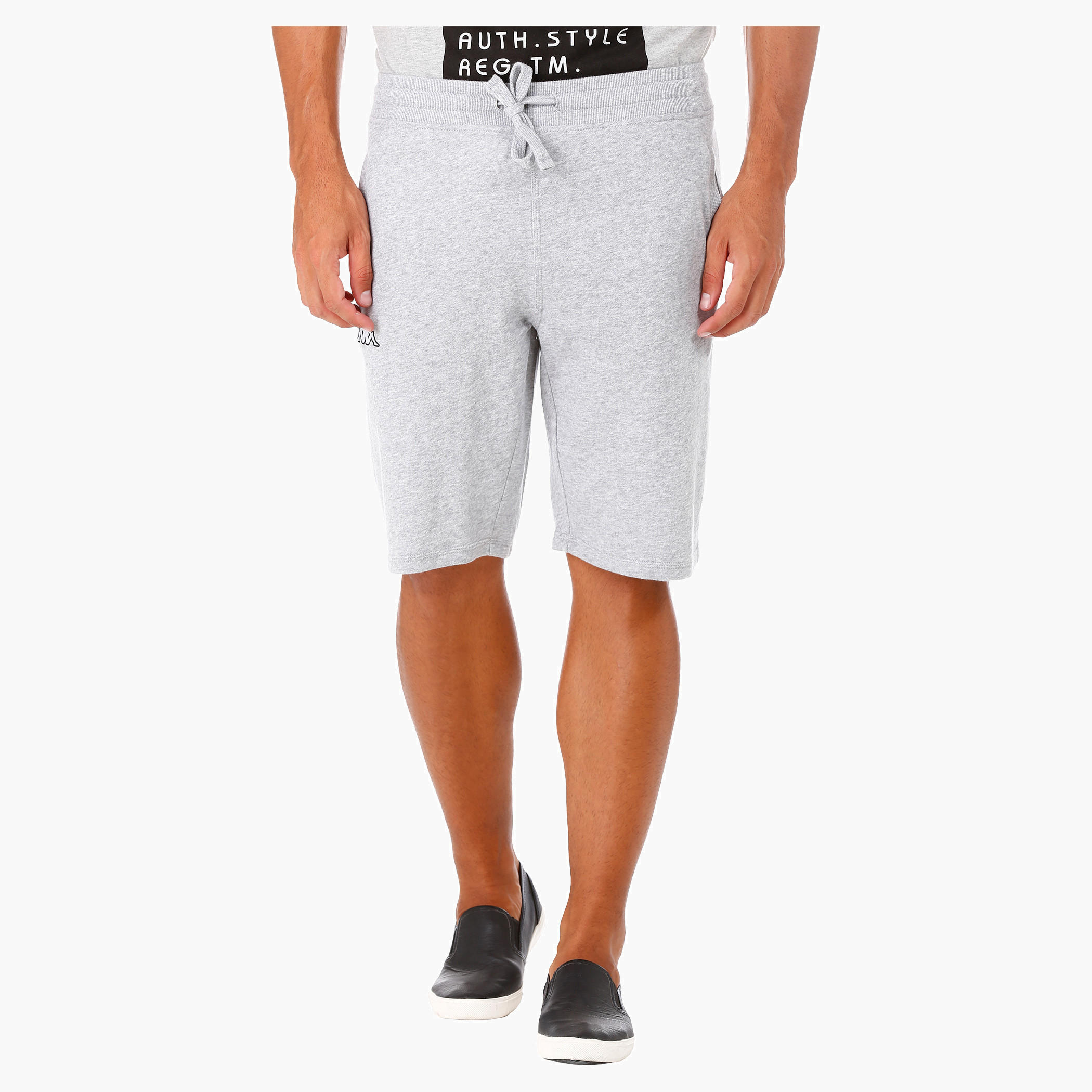 Kappa Cotton Shorts with Drawcords in Regular Fit-men-clothing-bottoms-shorts-image-1