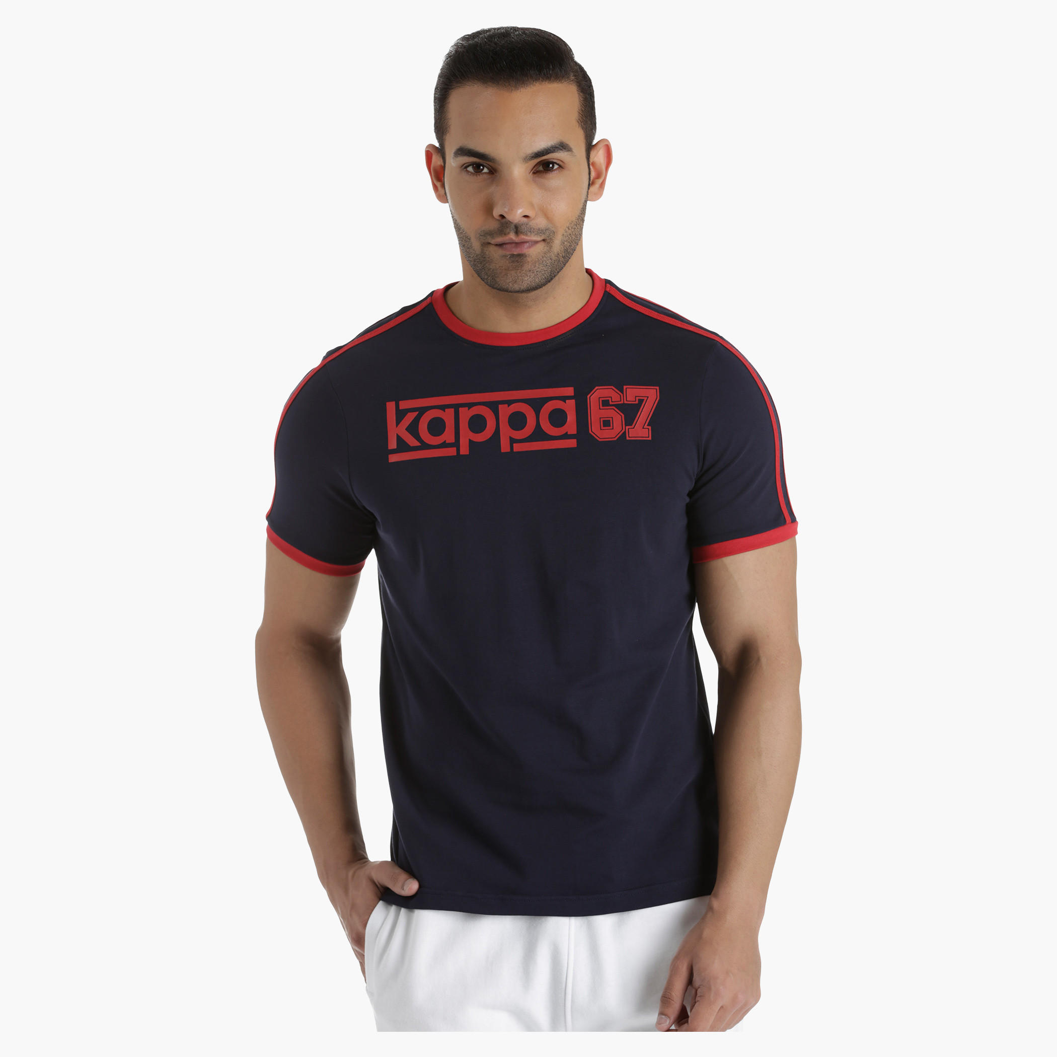 Kappa T-Shirt with Contrast Binding in Regular Fit-men-clothing-tshirtsandpolos-tshirts-image-1