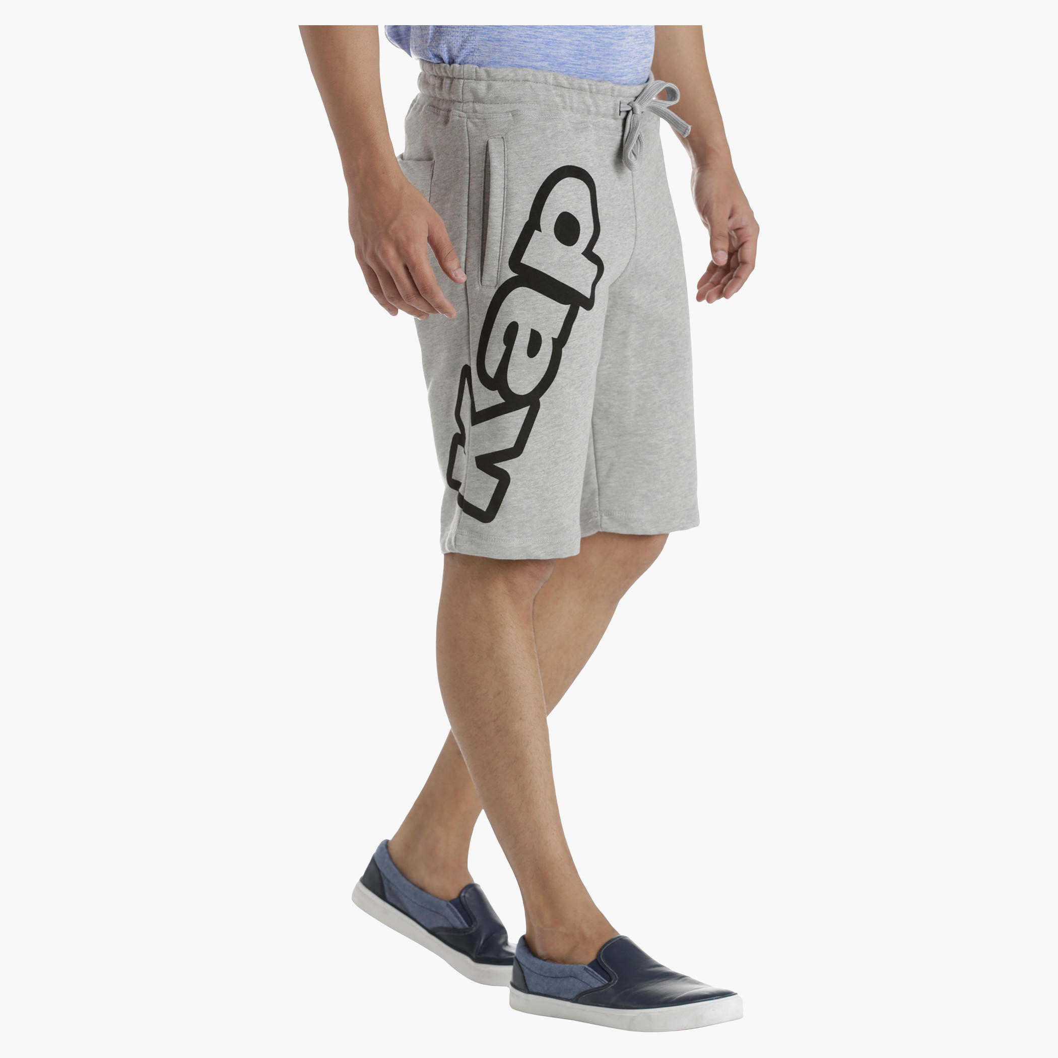 Kappa Printed Jog Shorts in Regular Fit-men-clothing-sportswearandactivewear-bottoms-image-3