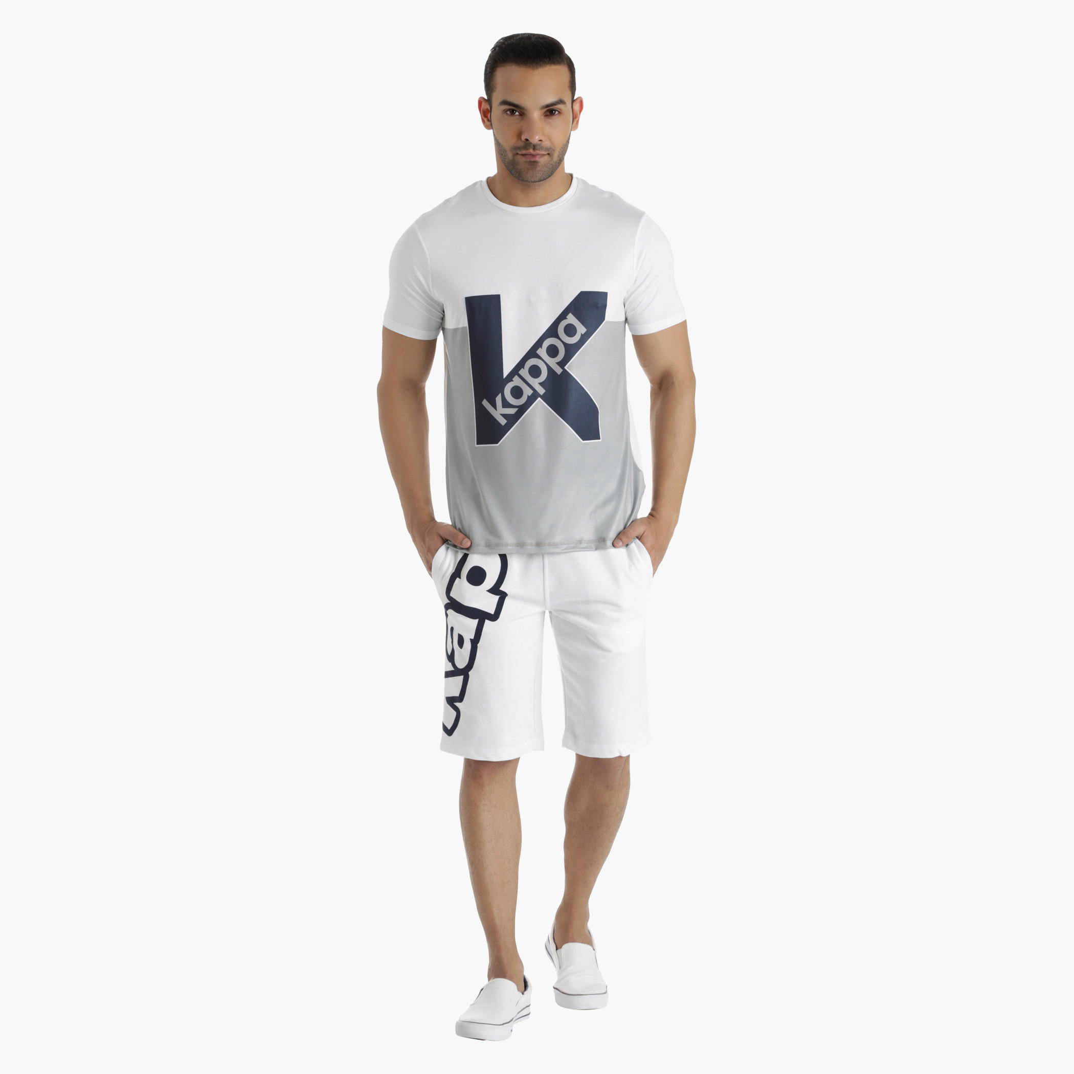 Kappa Printed Jog Shorts in Regular Fit-men-clothing-sportswearandactivewear-bottoms-image-5