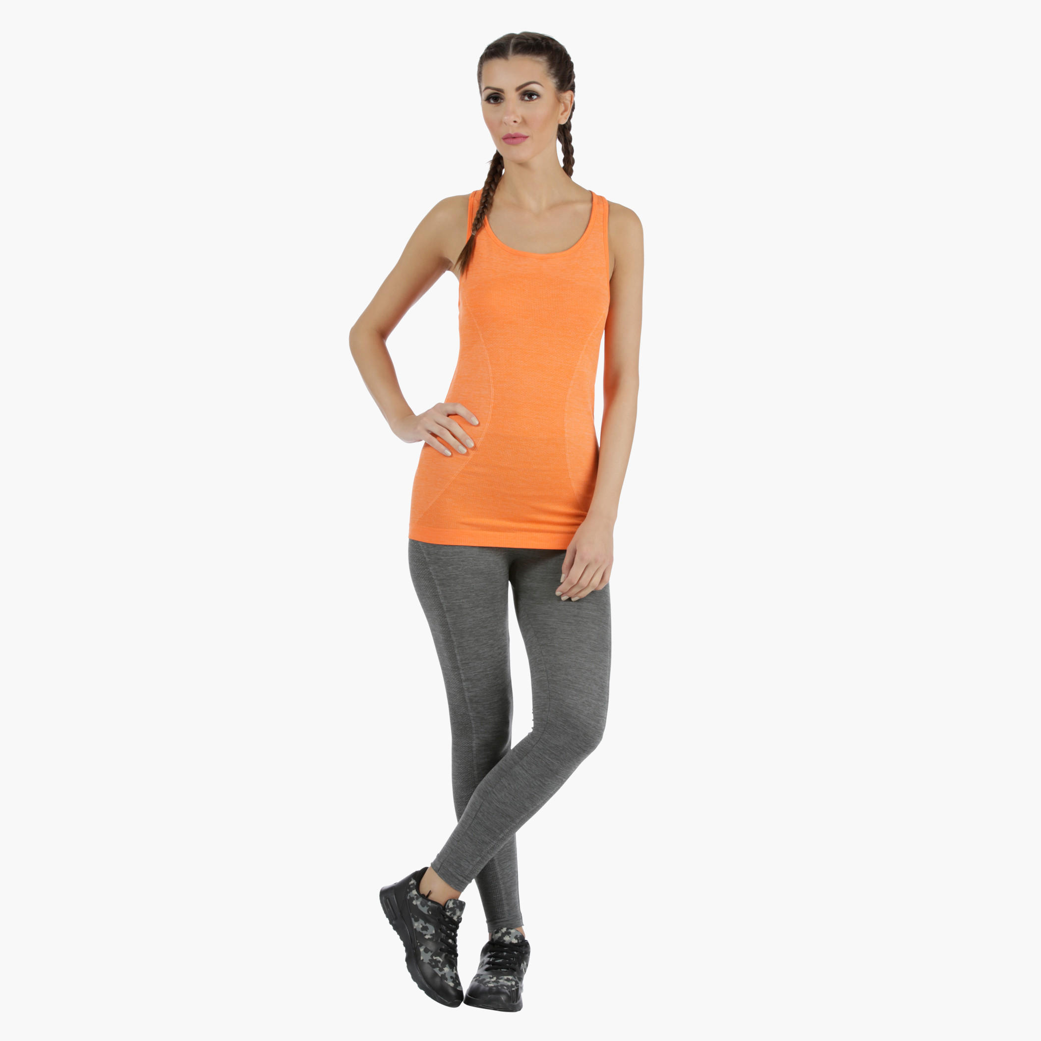 Kappa Racerback Vest with Seamless Pattern in Regular Fit-women-clothing-sportswearandactivewear-tshirtsandvests-image-1