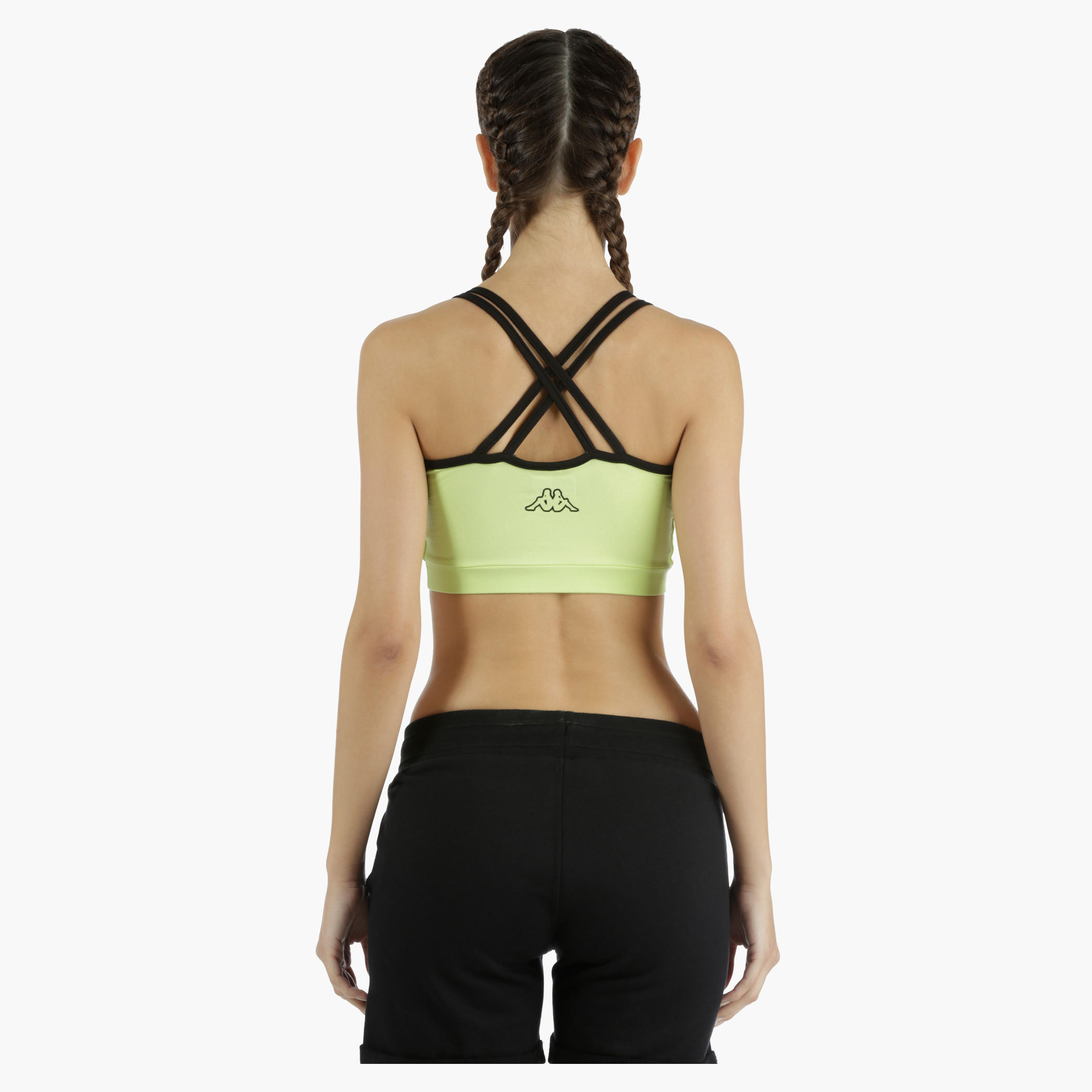 Kappa Printed Sports Bra with Contrast Binding in Regular Fit-sports-women-clothing-sportsbras-image-2