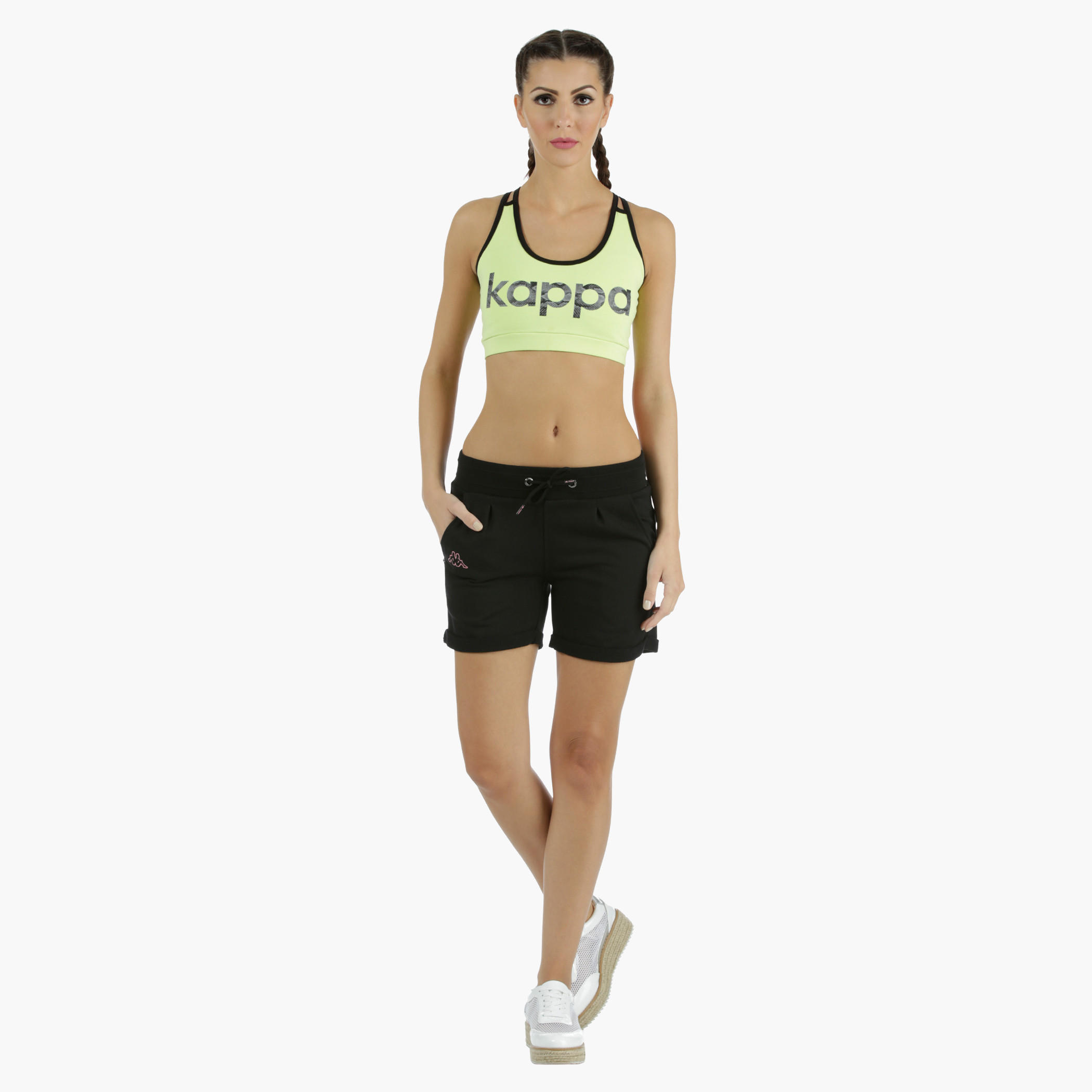 Kappa Printed Sports Bra with Contrast Binding in Regular Fit-sports-women-clothing-sportsbras-image-5
