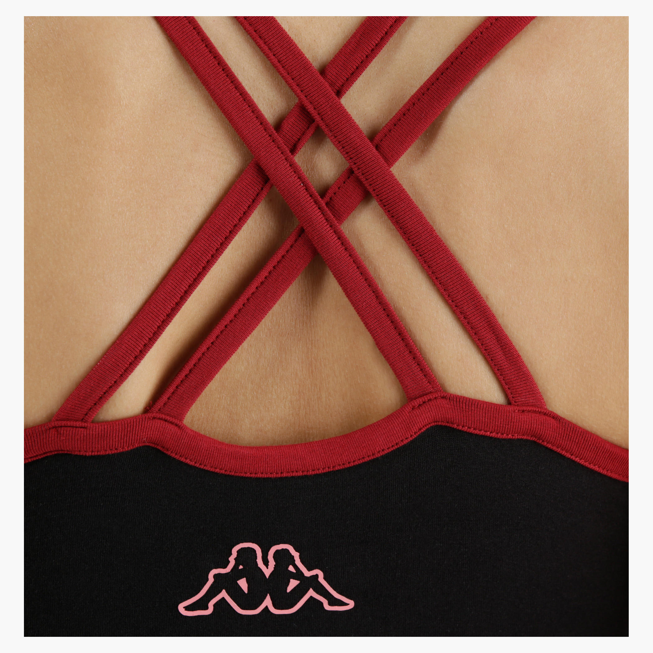Kappa Printed Sports Bra with Contrast Binding in Regular Fit-sports-women-clothing-sportsbras-image-9