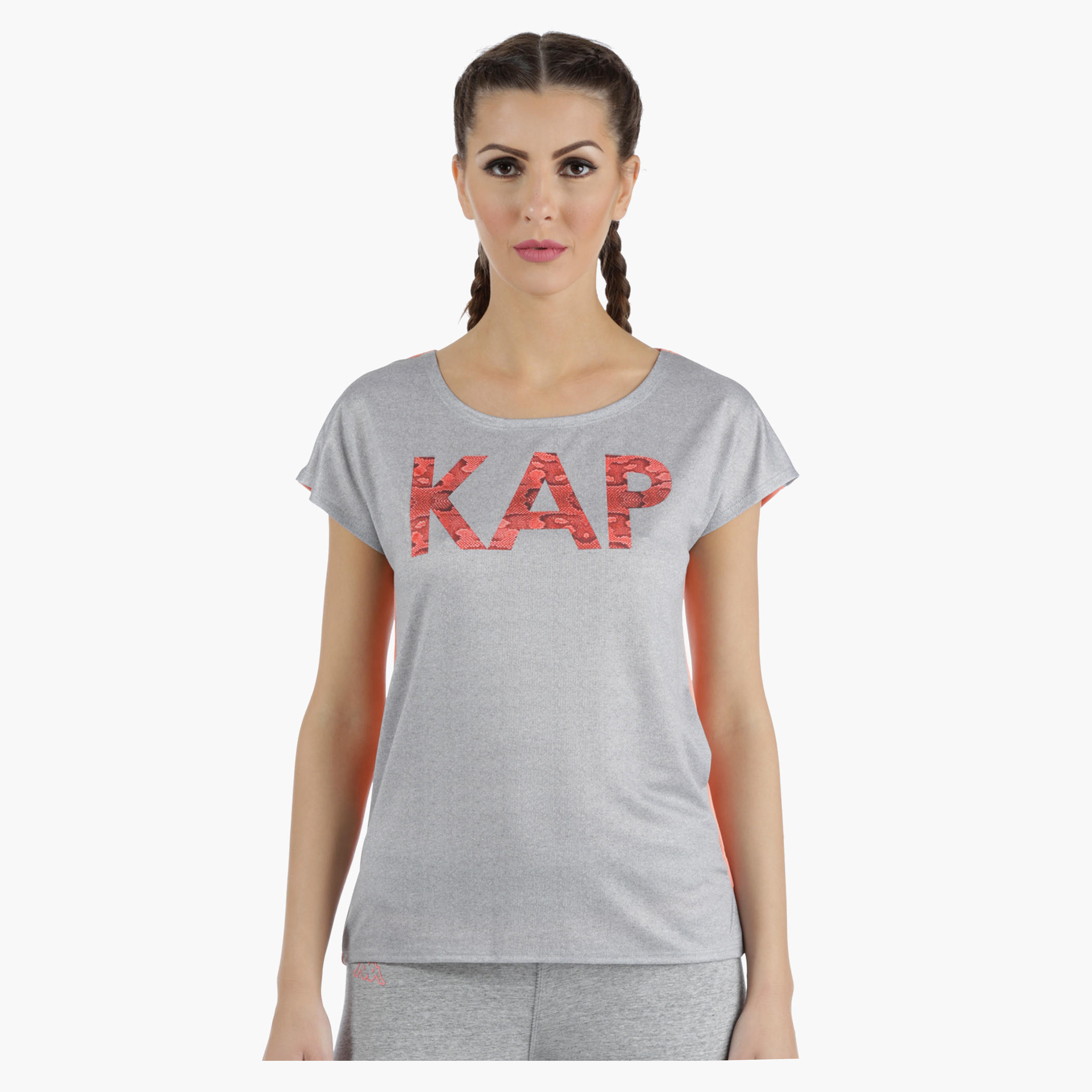 Kappa T-Shirt with Cap Sleeves-women-clothing-sportswearandactivewear-tshirtsandvests-image-1