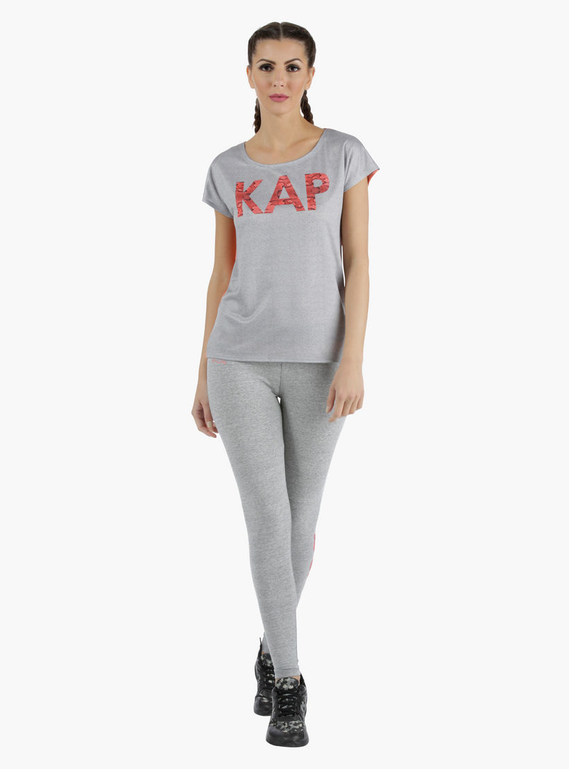 Kappa T-Shirt with Cap Sleeves-women-clothing-sportswearandactivewear-tshirtsandvests-image-1