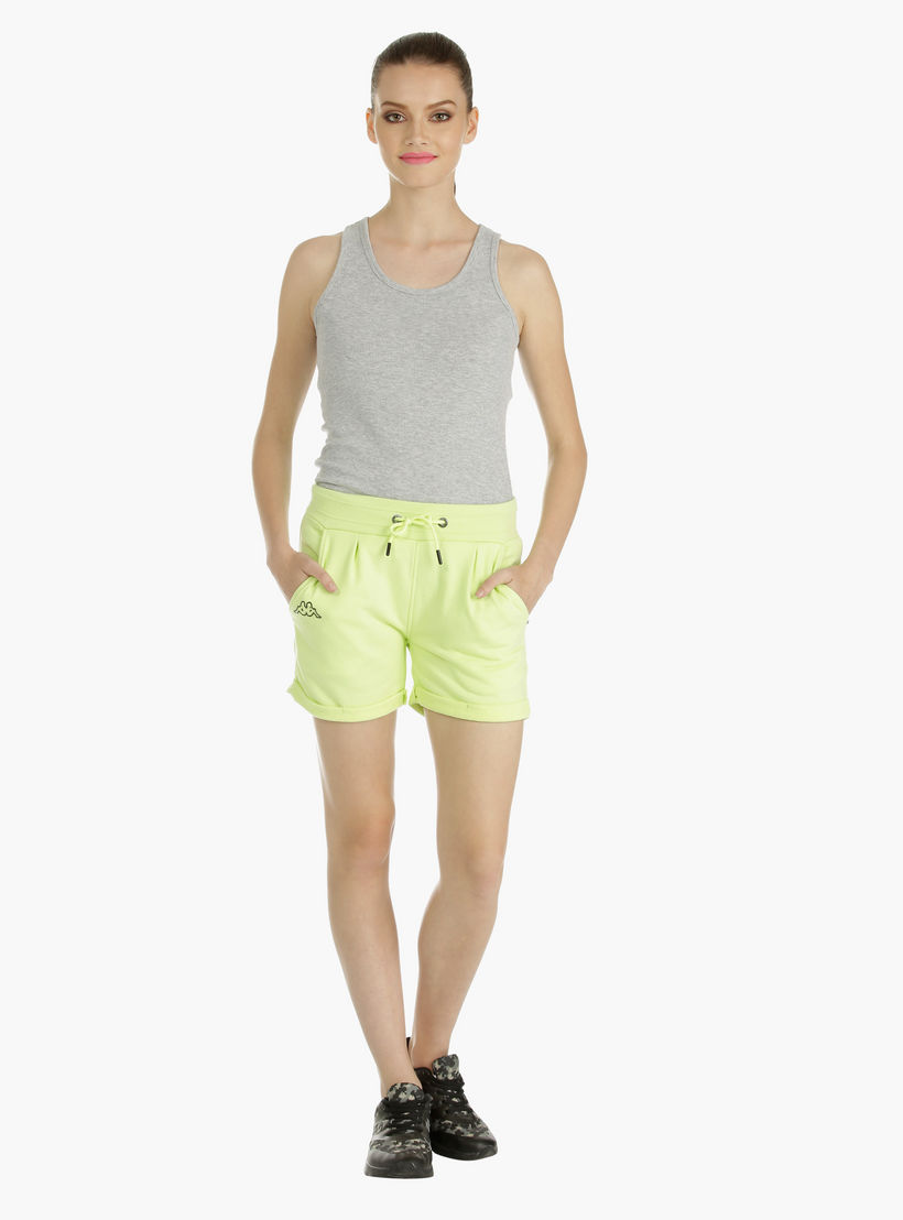 Kappa Solid Shorts-women-clothing-sportswearandactivewear-bottoms-image-1