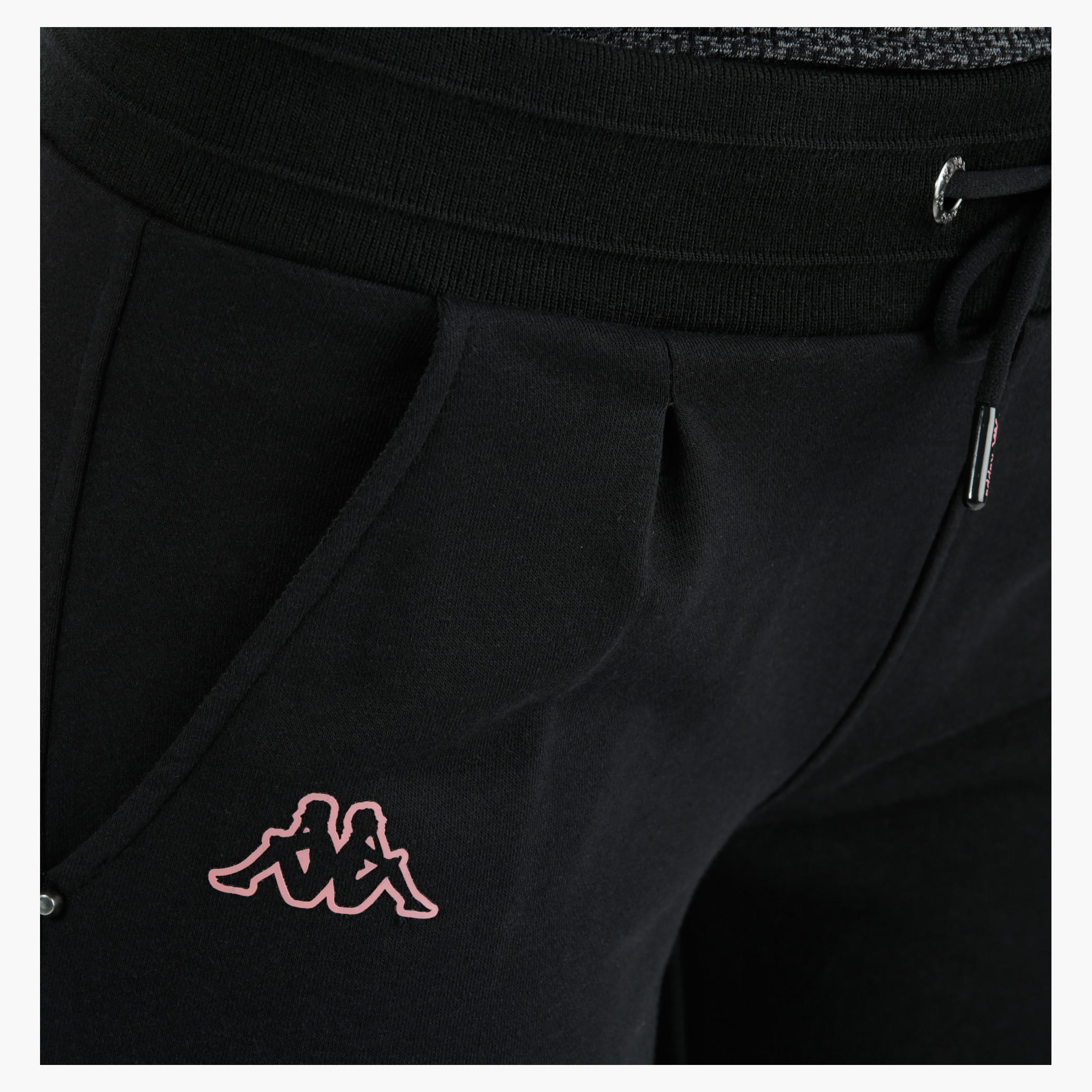 Kappa Embroidered Jog Shorts with Folded Hems in Regular Fit-women-clothing-sportswearandactivewear-bottoms-image-4