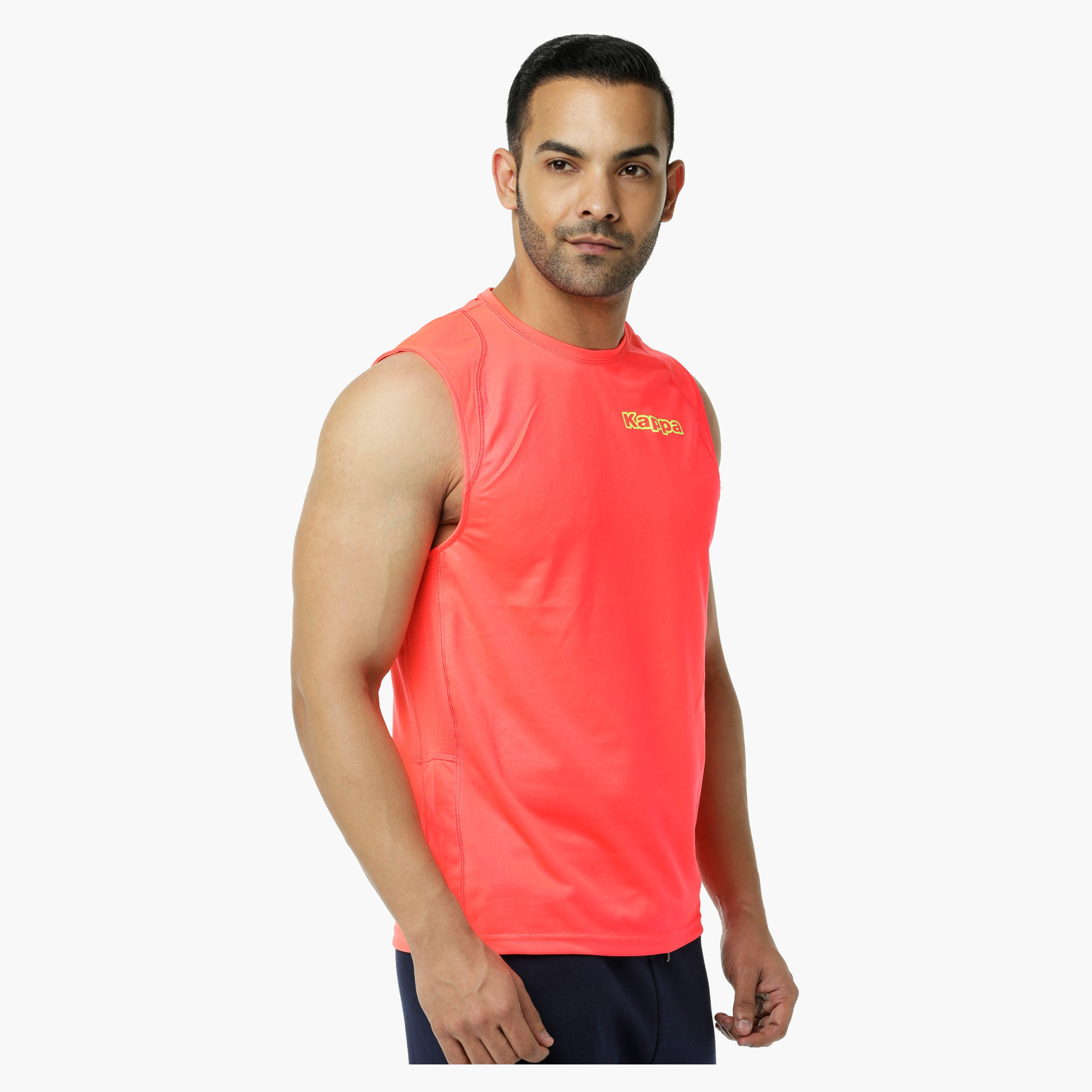 Kappa Sleeveless Vest with Crew Neck-men-clothing-sportswearandactivewear-tshirtsandpolos-image-3