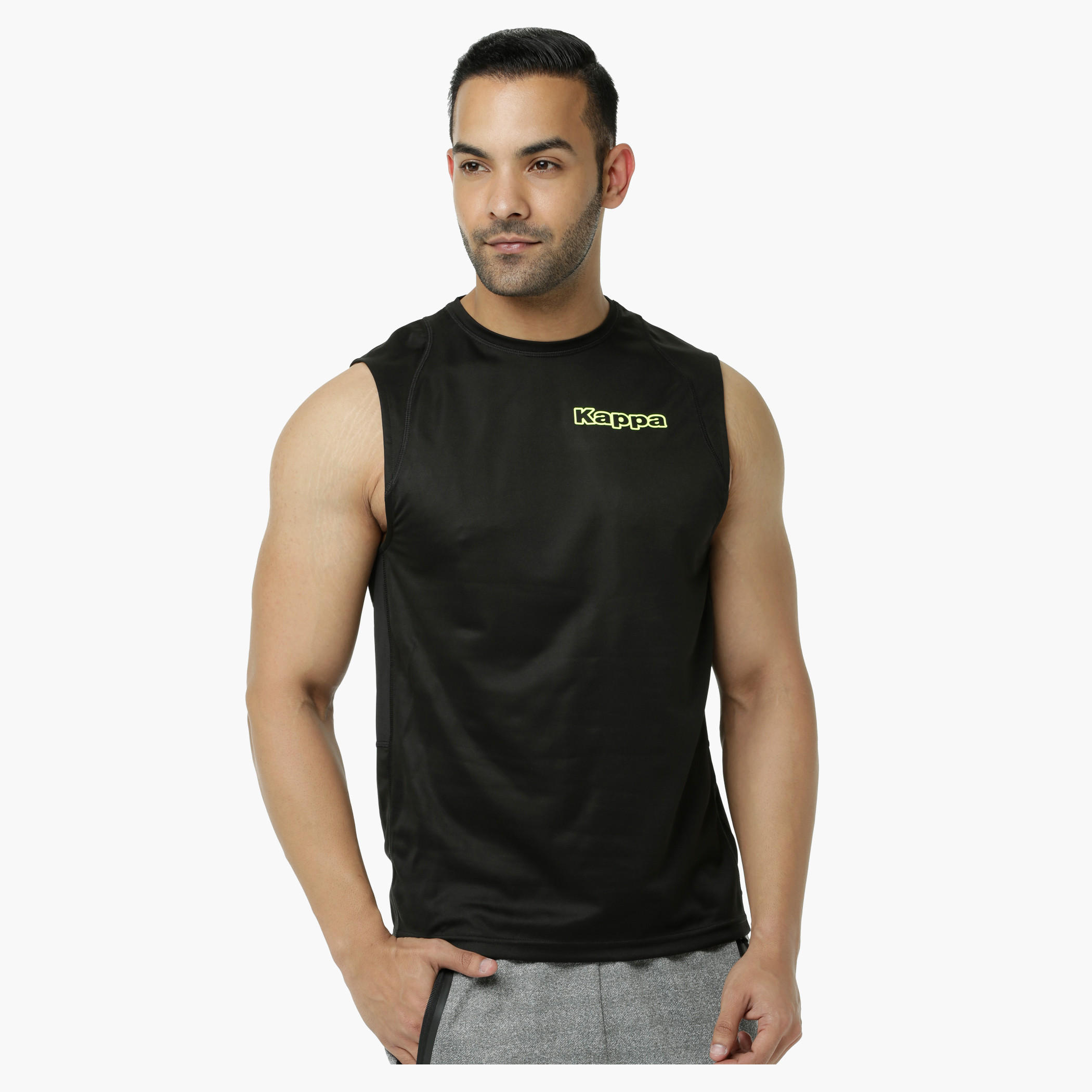 Kappa Sleeveless Vest with Crew Neck-men-clothing-sportswearandactivewear-tshirtsandpolos-image-6