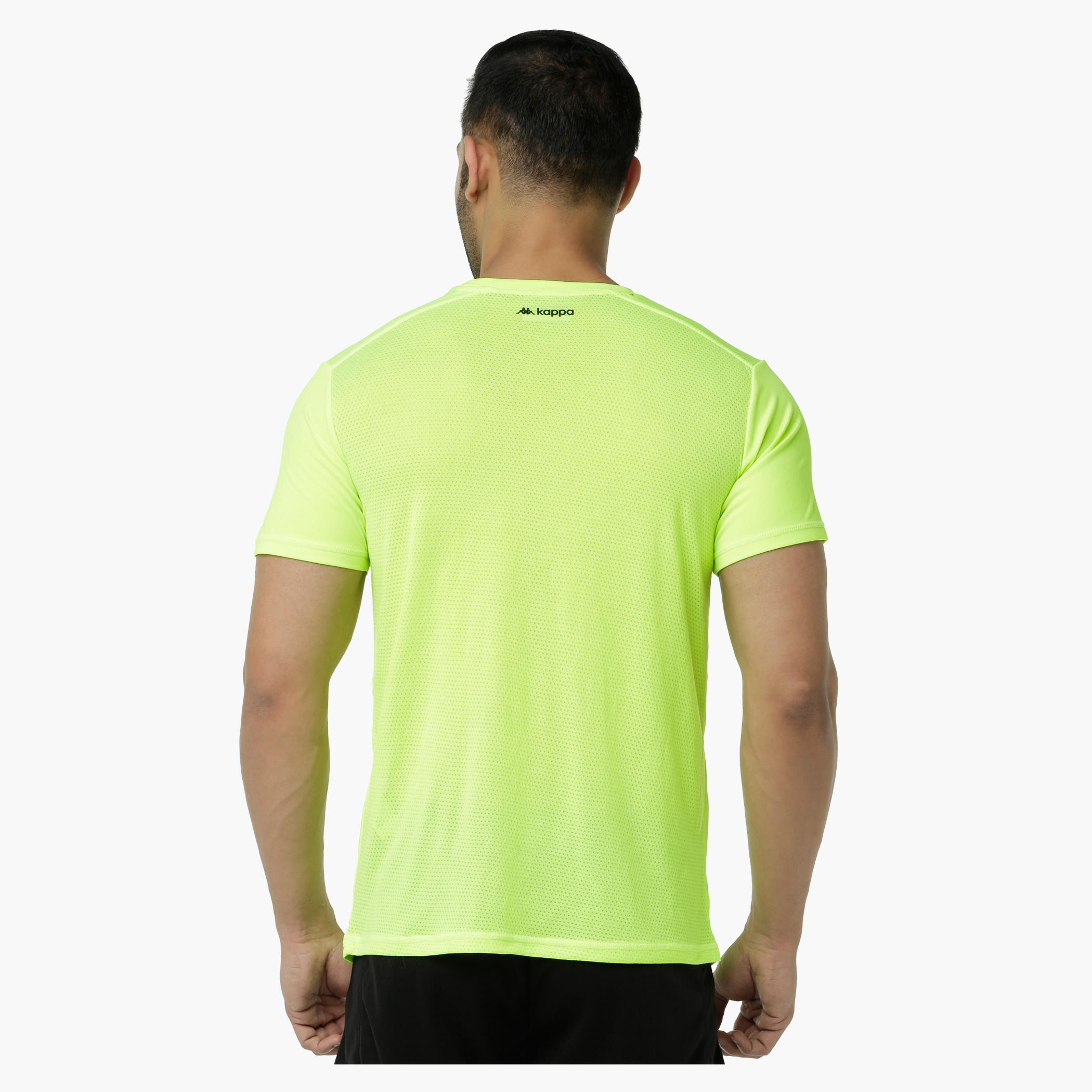 Kappa Graphic Print T-Shirt with Short Sleeves and Mesh Back-men-clothing-tshirtsandpolos-tshirts-image-2