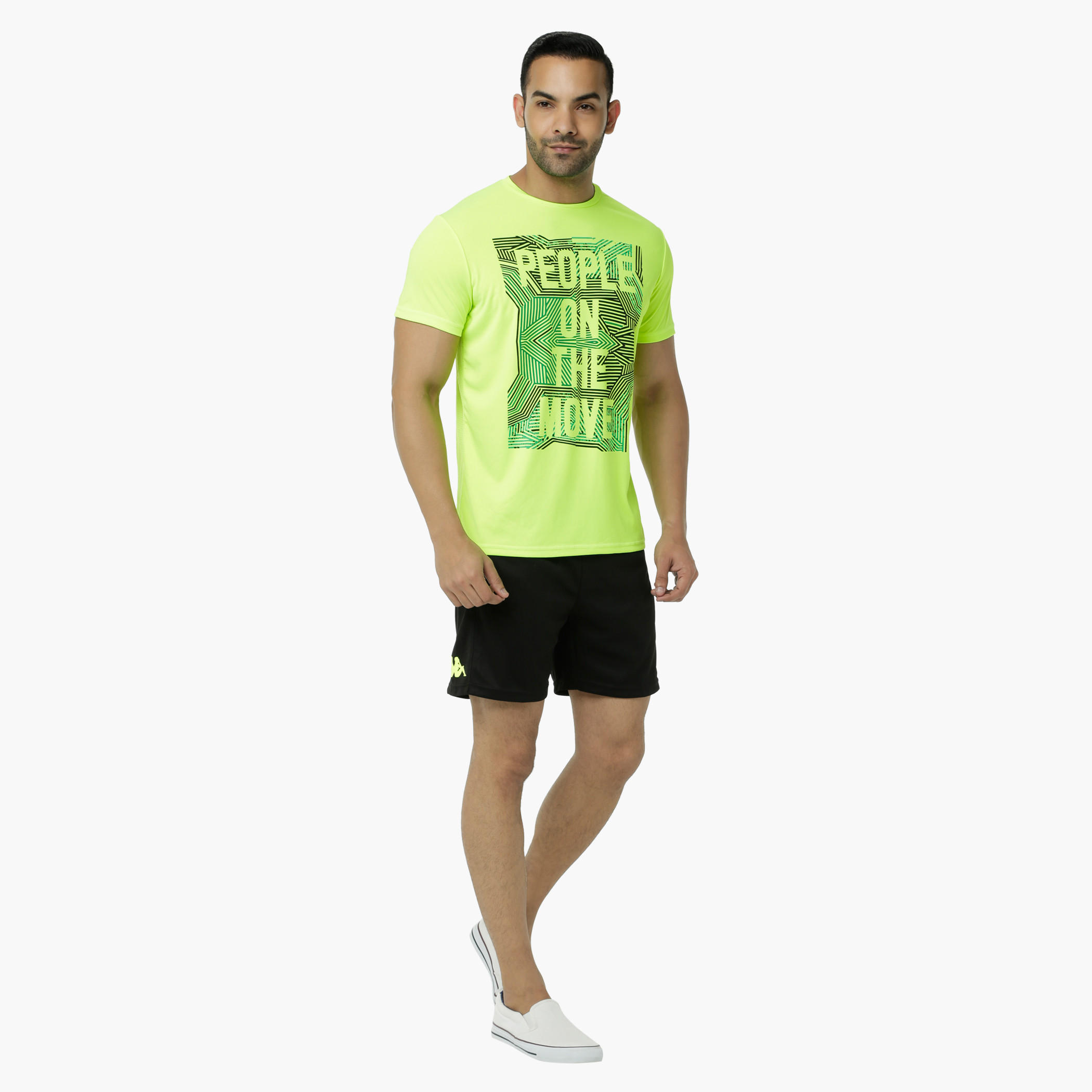 Kappa Graphic Print T-Shirt with Short Sleeves and Mesh Back-men-clothing-tshirtsandpolos-tshirts-image-5