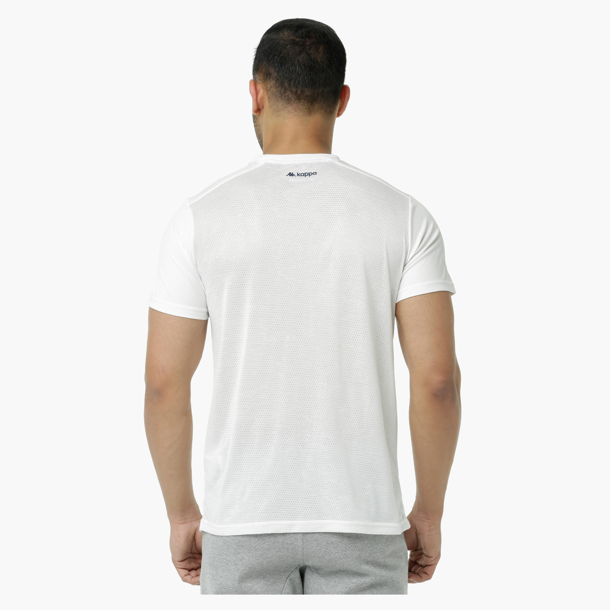 Kappa Graphic Print T-Shirt with Short Sleeves and Mesh Back-men-clothing-tshirtsandpolos-tshirts-image-7