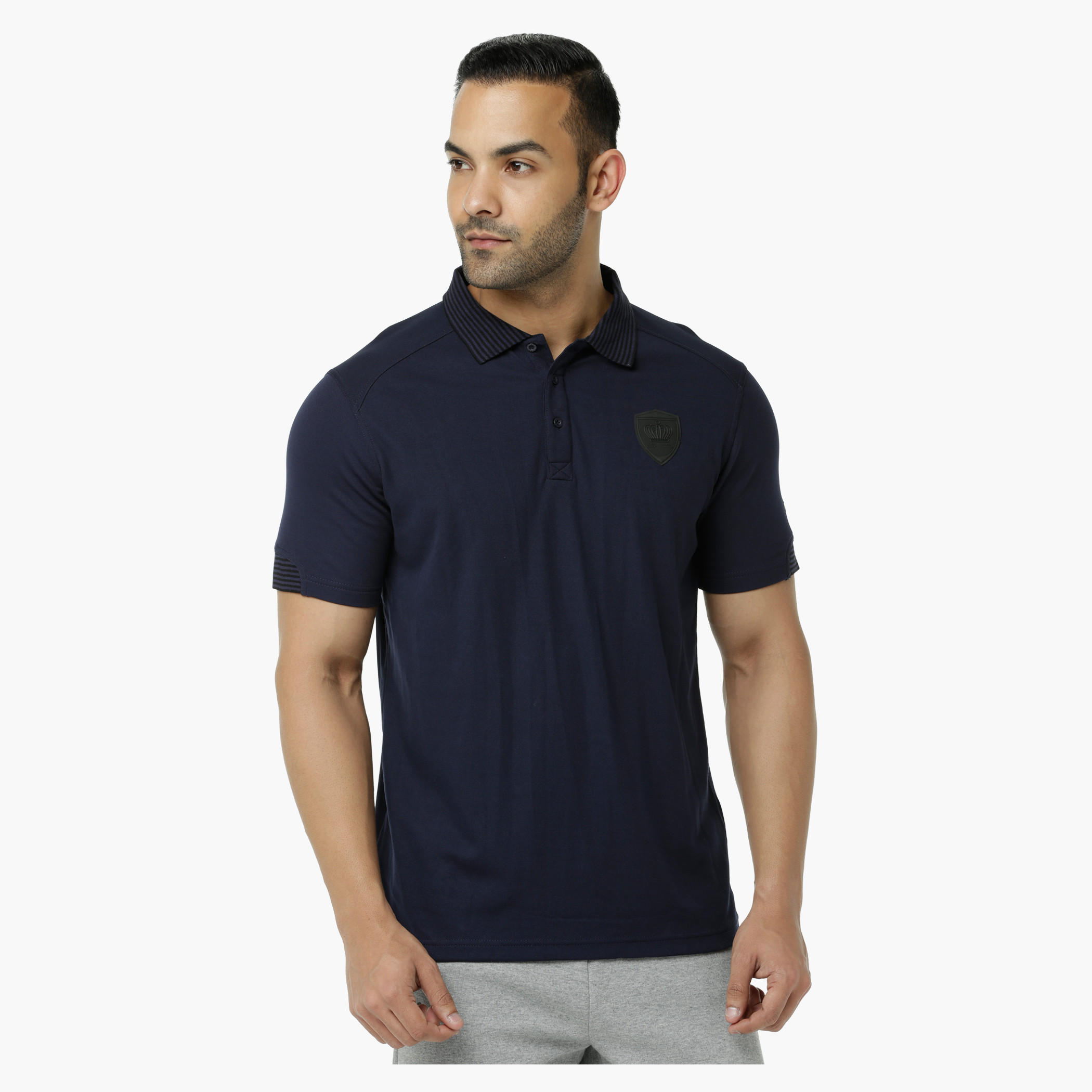 Kappa Polo Neck T-Shirt with Chest Applique-men-clothing-tshirtsandpolos-polos-image-1