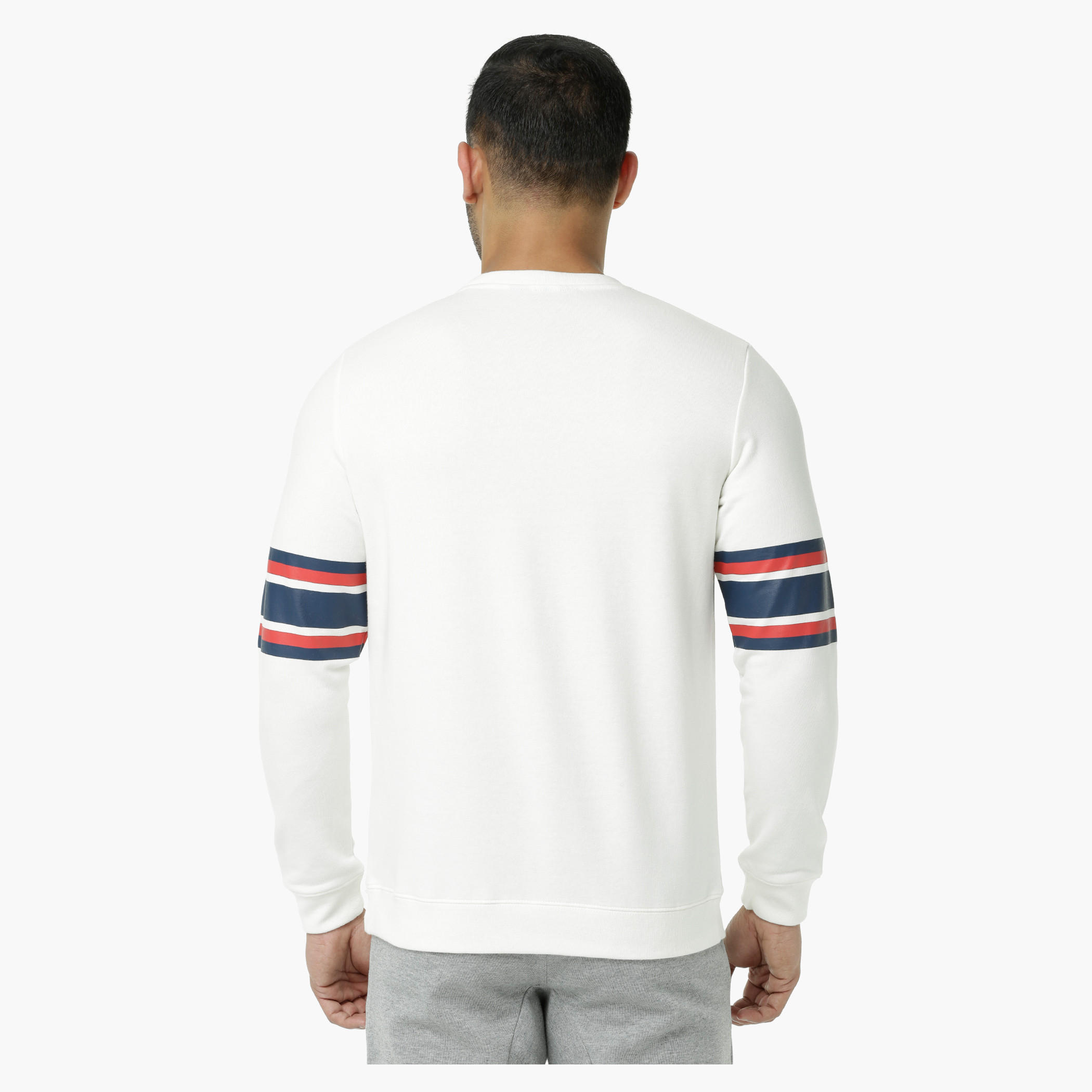 Kappa Printed Sweatshirt with Crew Neck and Long Sleeves-men-winterwear-hoodiesandsweatshirts-image-2