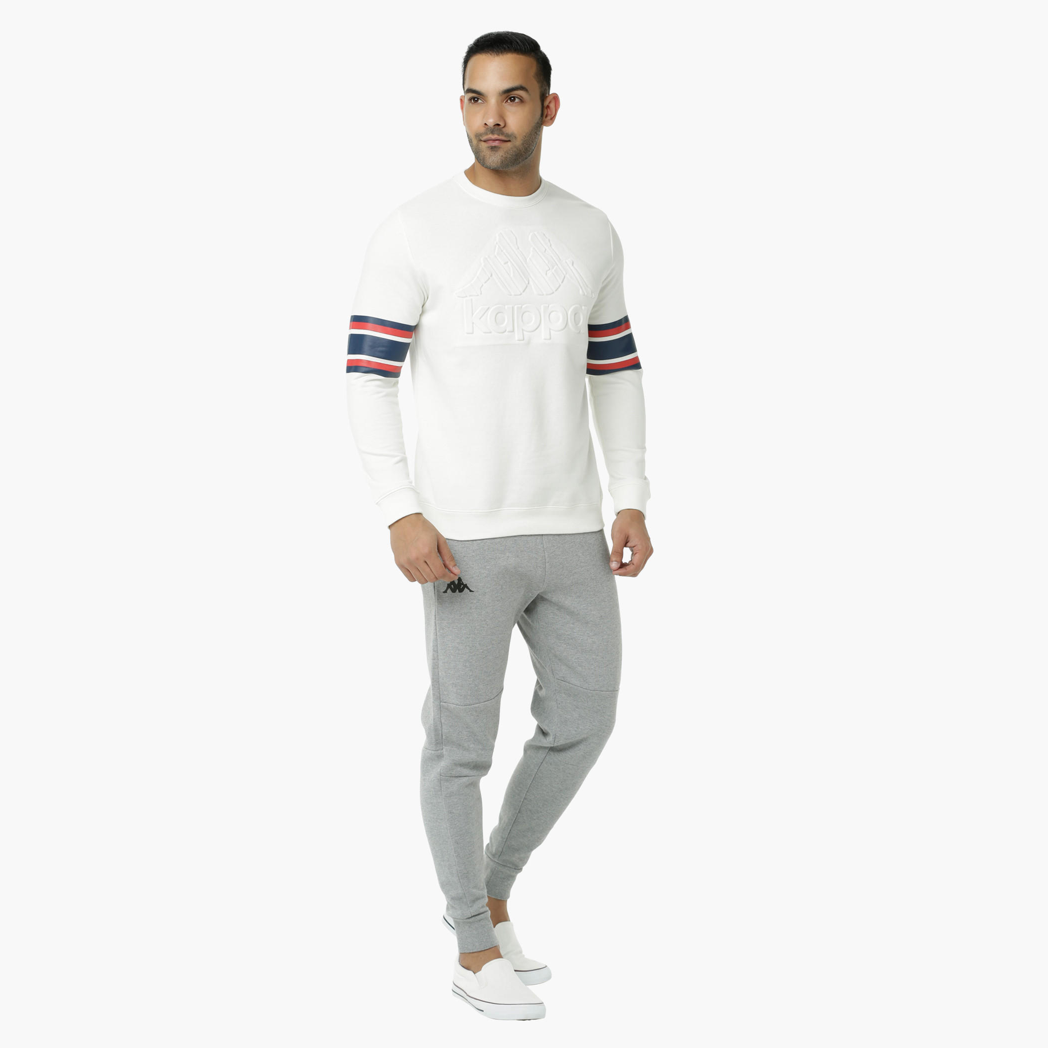 Kappa Printed Sweatshirt with Crew Neck and Long Sleeves-men-winterwear-hoodiesandsweatshirts-image-5