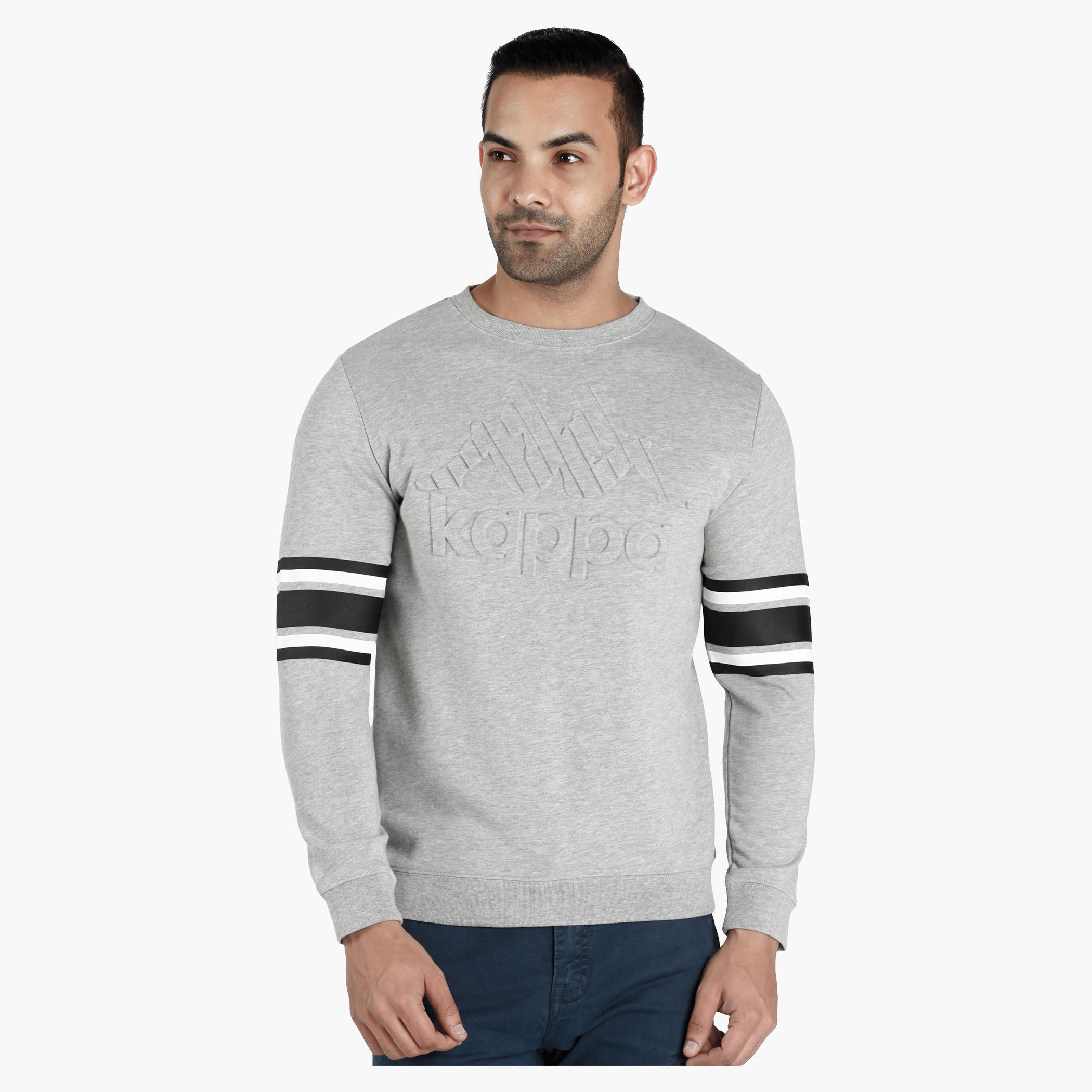 Kappa Printed Sweatshirt with Long Sleeves-men-winterwear-hoodiesandsweatshirts-image-5