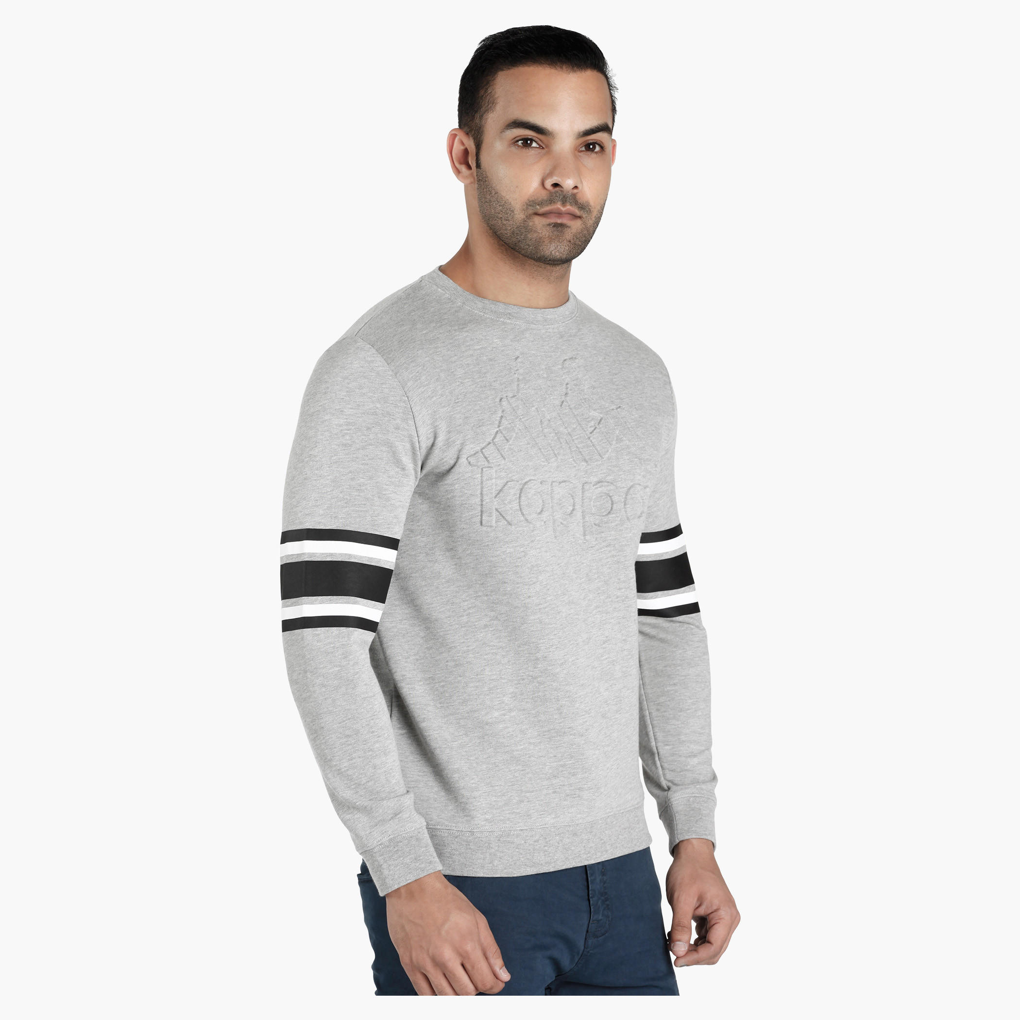 Kappa Printed Sweatshirt with Long Sleeves-men-winterwear-hoodiesandsweatshirts-image-3