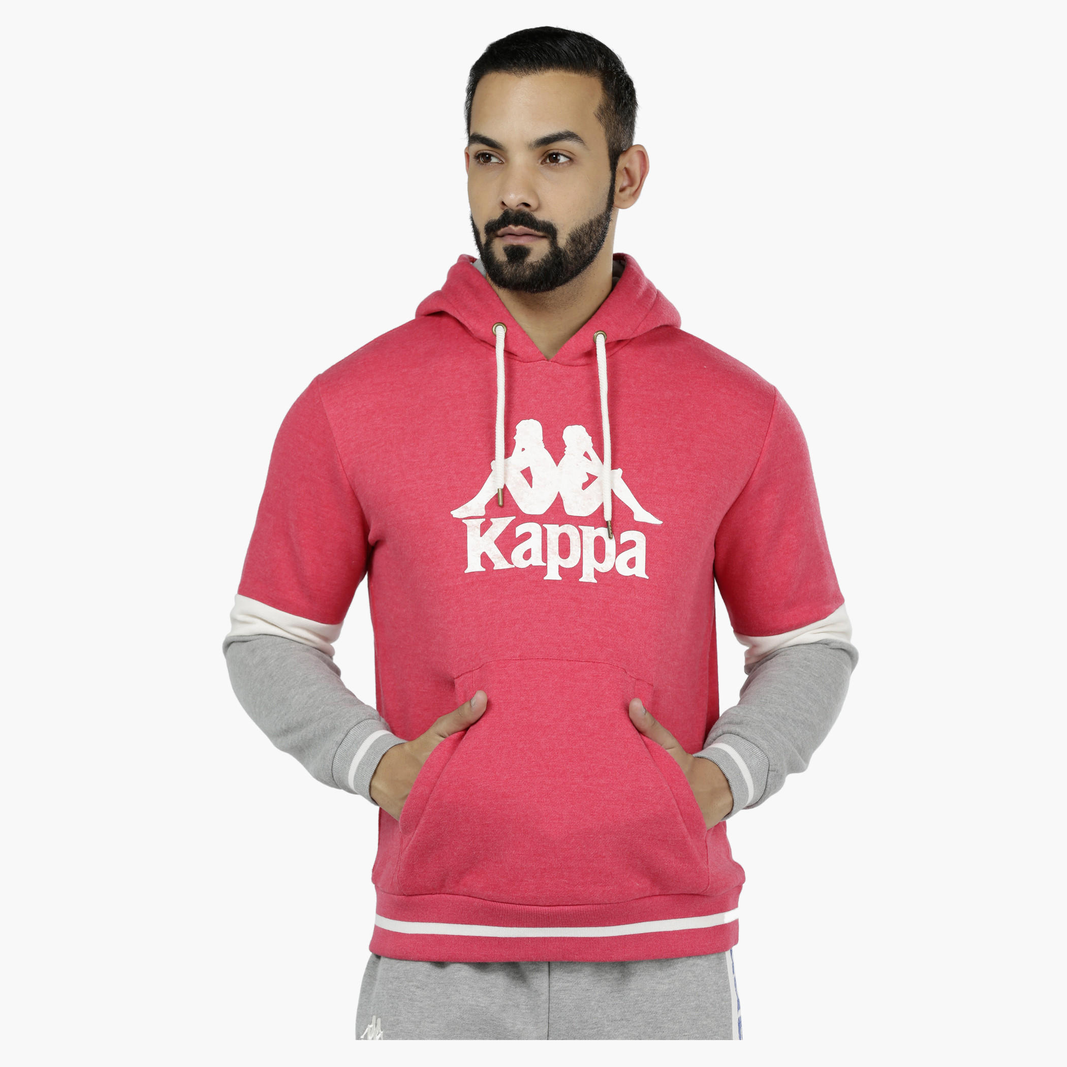 Kappa Printed Sweatshirt with Hood-men-winterwear-hoodiesandsweatshirts-image-1