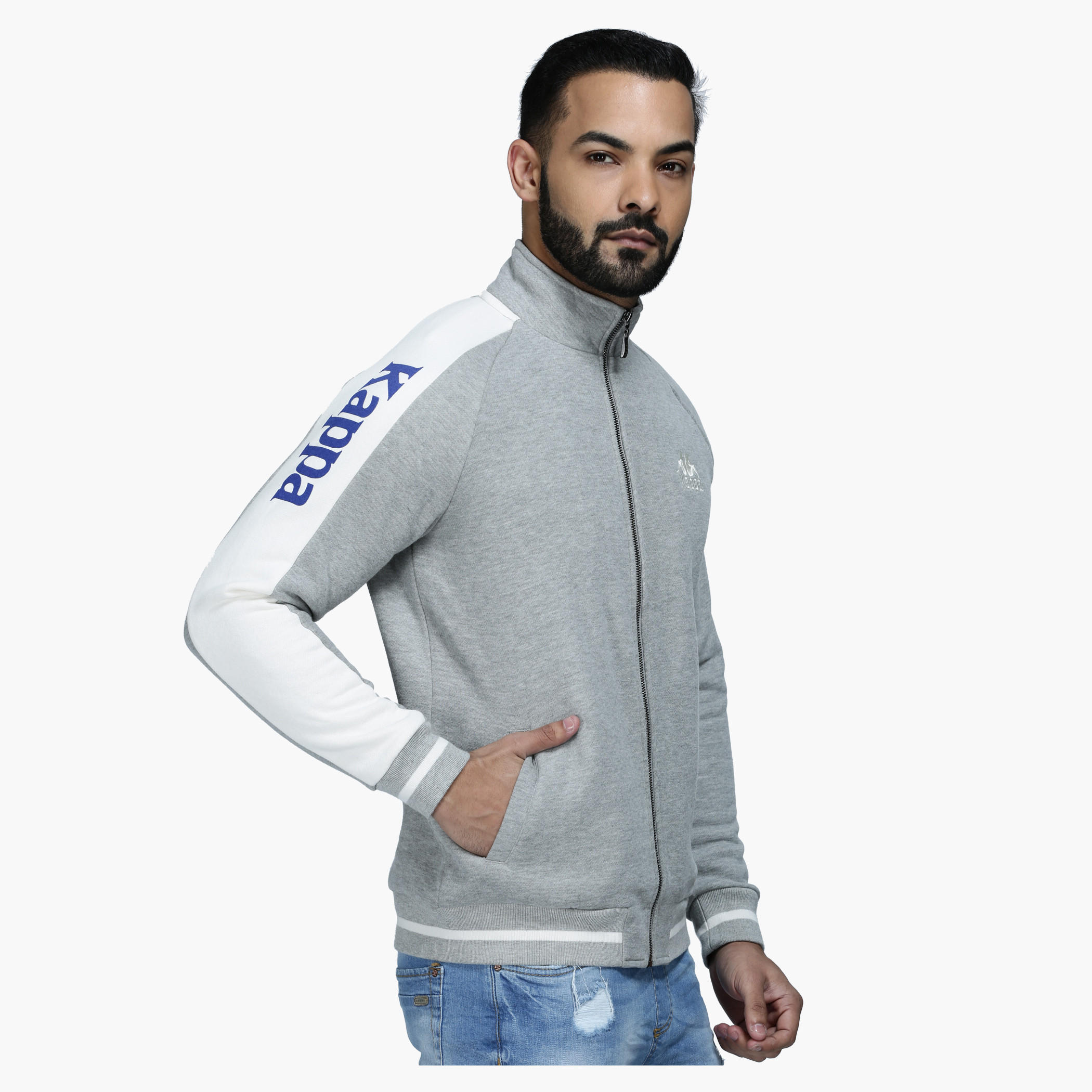 Kappa Jacket with Zip Detailing and Long Sleeves in Regular Fit-men-clothing-jacketsandblazers-jackets-image-3