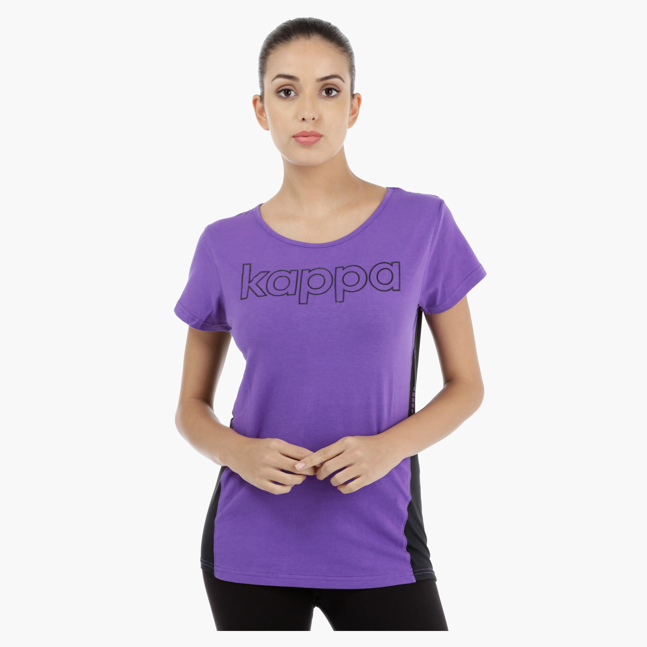 Kappa T-Shirt with Short Sleeves-women-clothing-sportswearandactivewear-tshirtsandvests-image-1