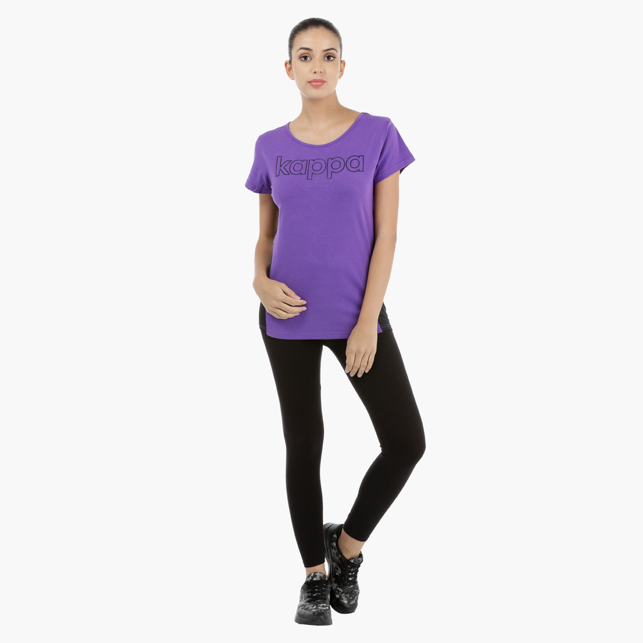 Kappa T-Shirt with Short Sleeves-women-clothing-sportswearandactivewear-tshirtsandvests-image-1